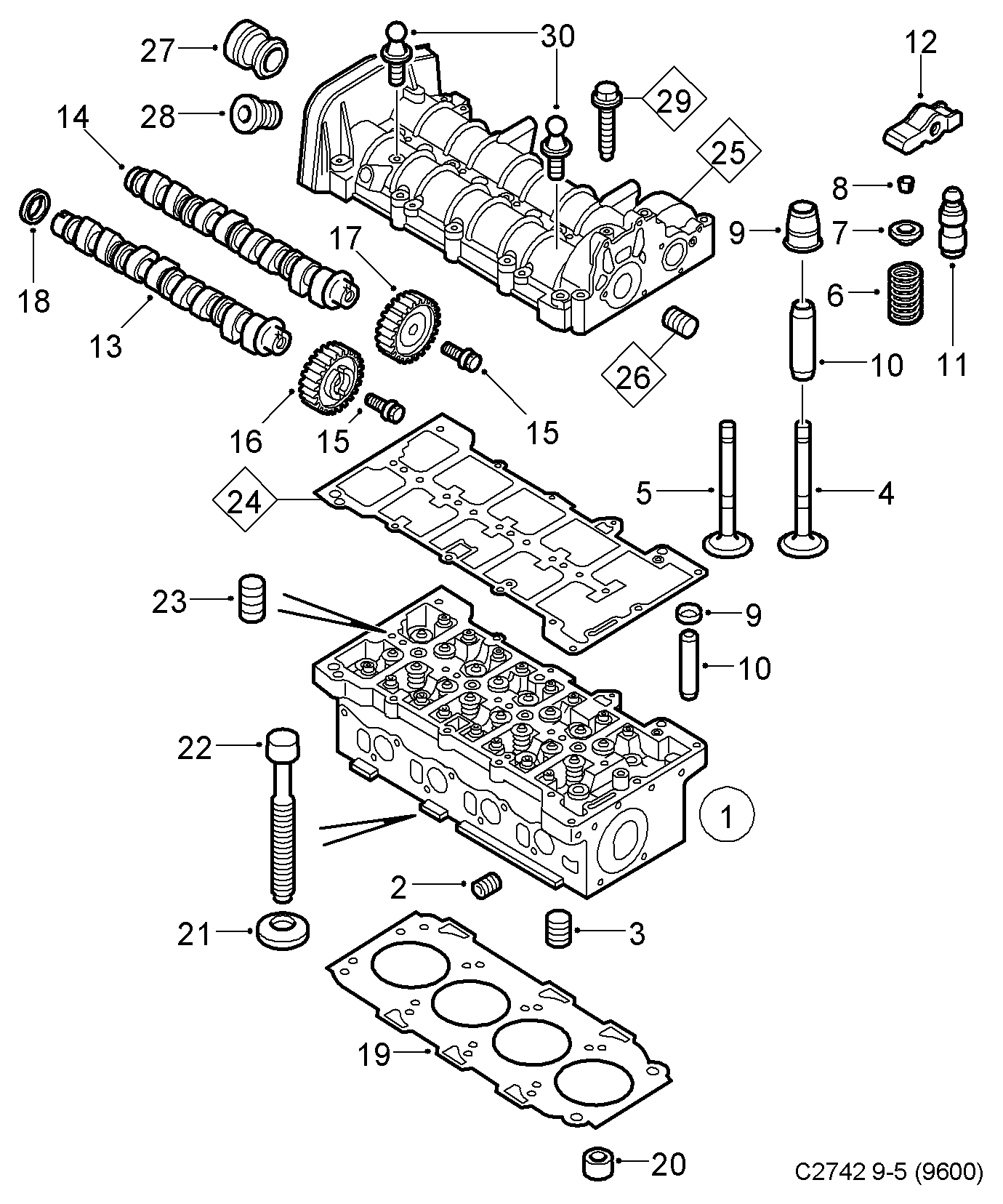 Opel 93185523 - Imuventtiili inparts.fi