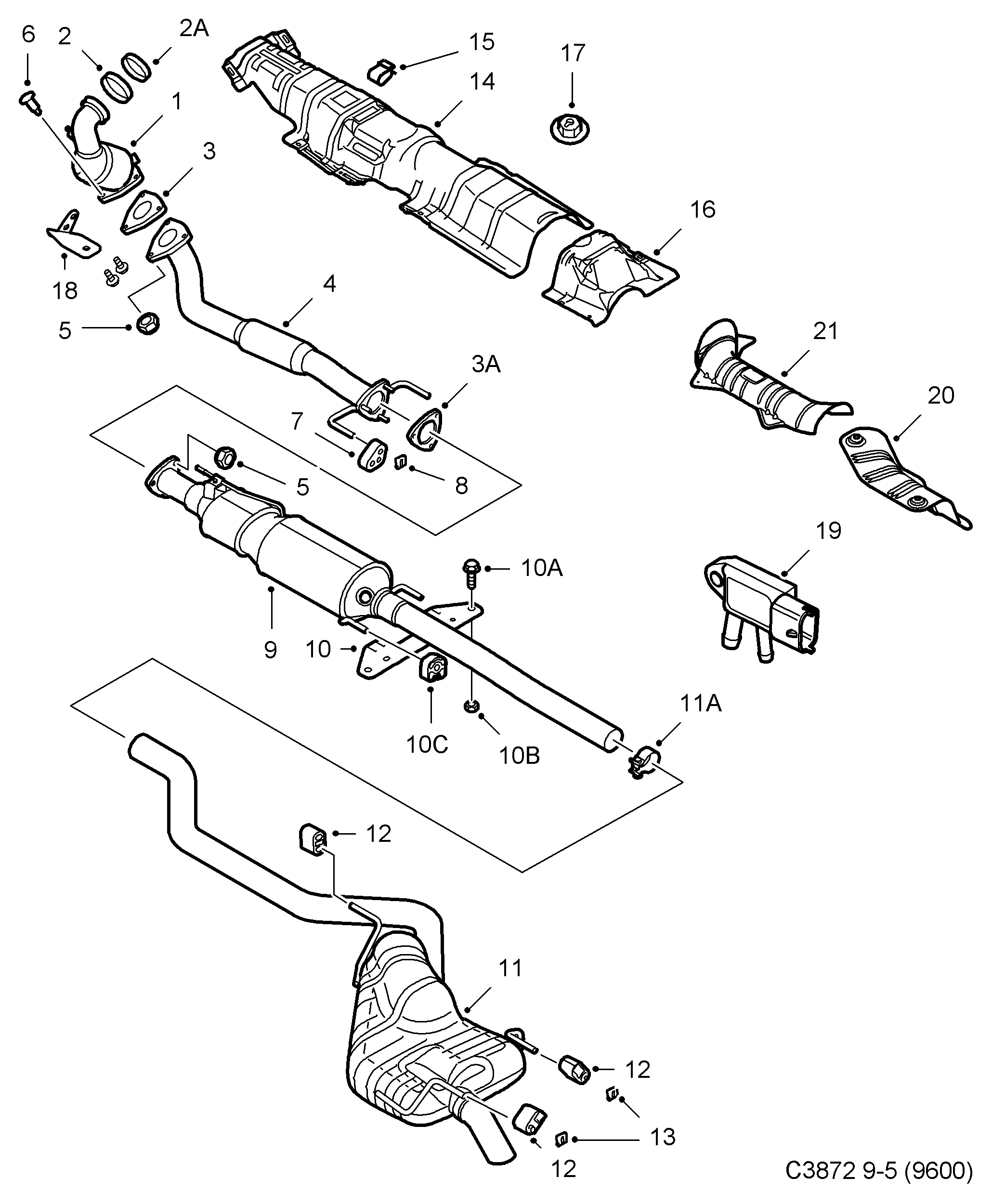 SAAB 12.855.086 - Putkenliitin, pakoputkisto inparts.fi