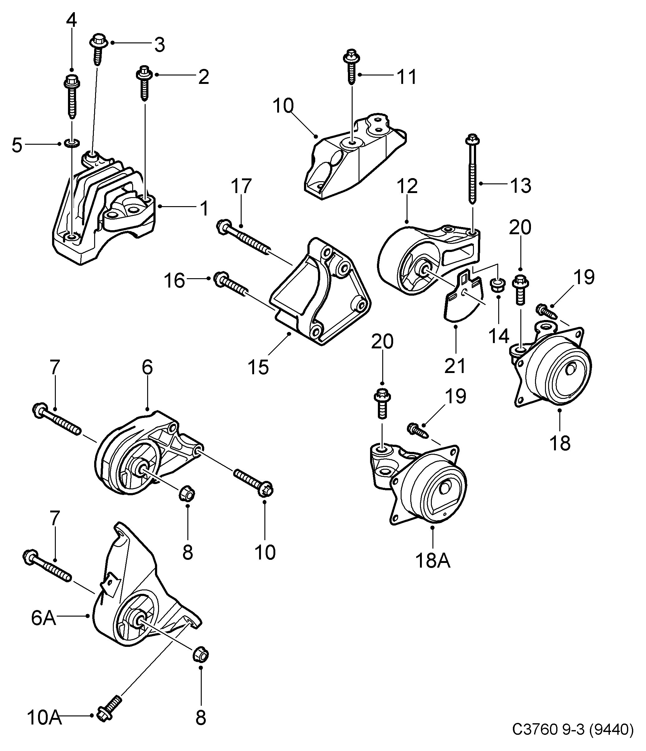 FIAT 13112029 - Moottorin tuki inparts.fi