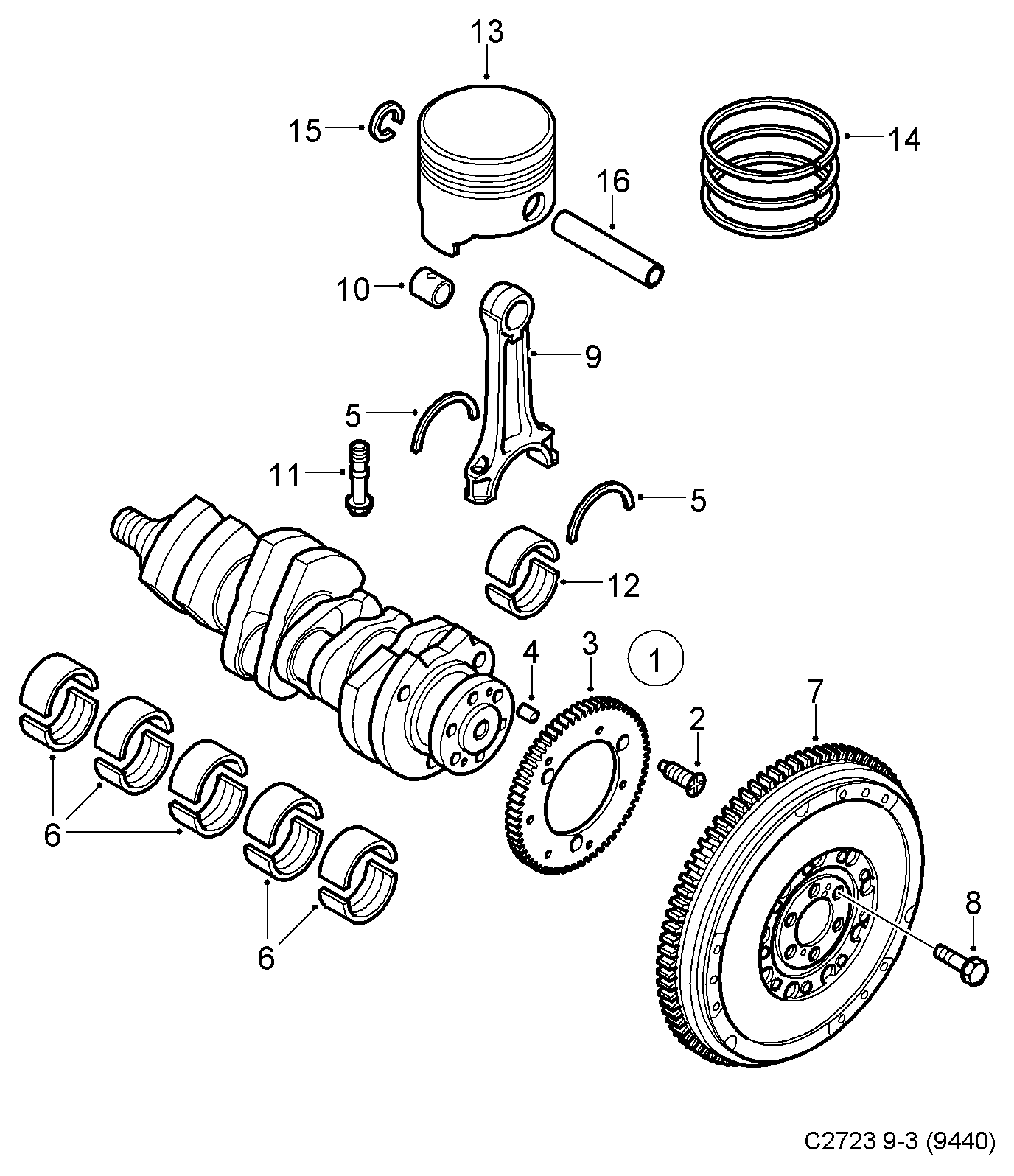 Opel 55568172 - Vauhtipyörä inparts.fi