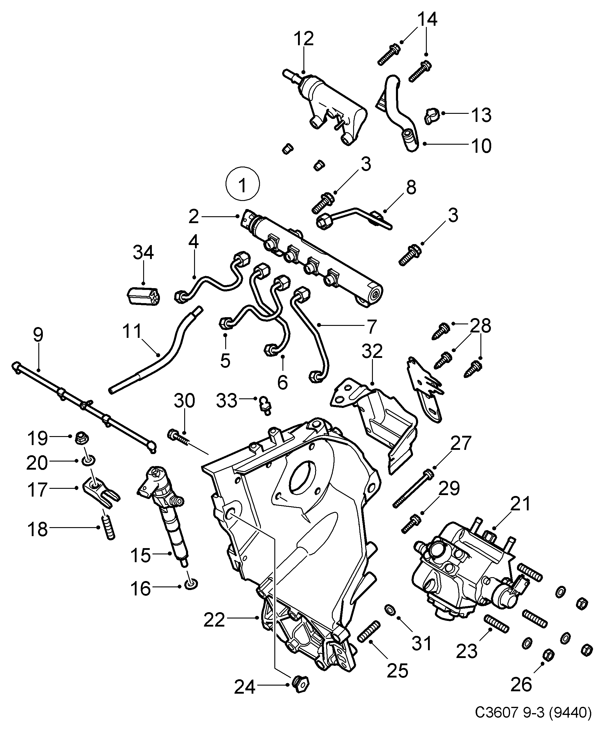 Chevrolet 93185626 - Tunnistin, polttoaine paine inparts.fi