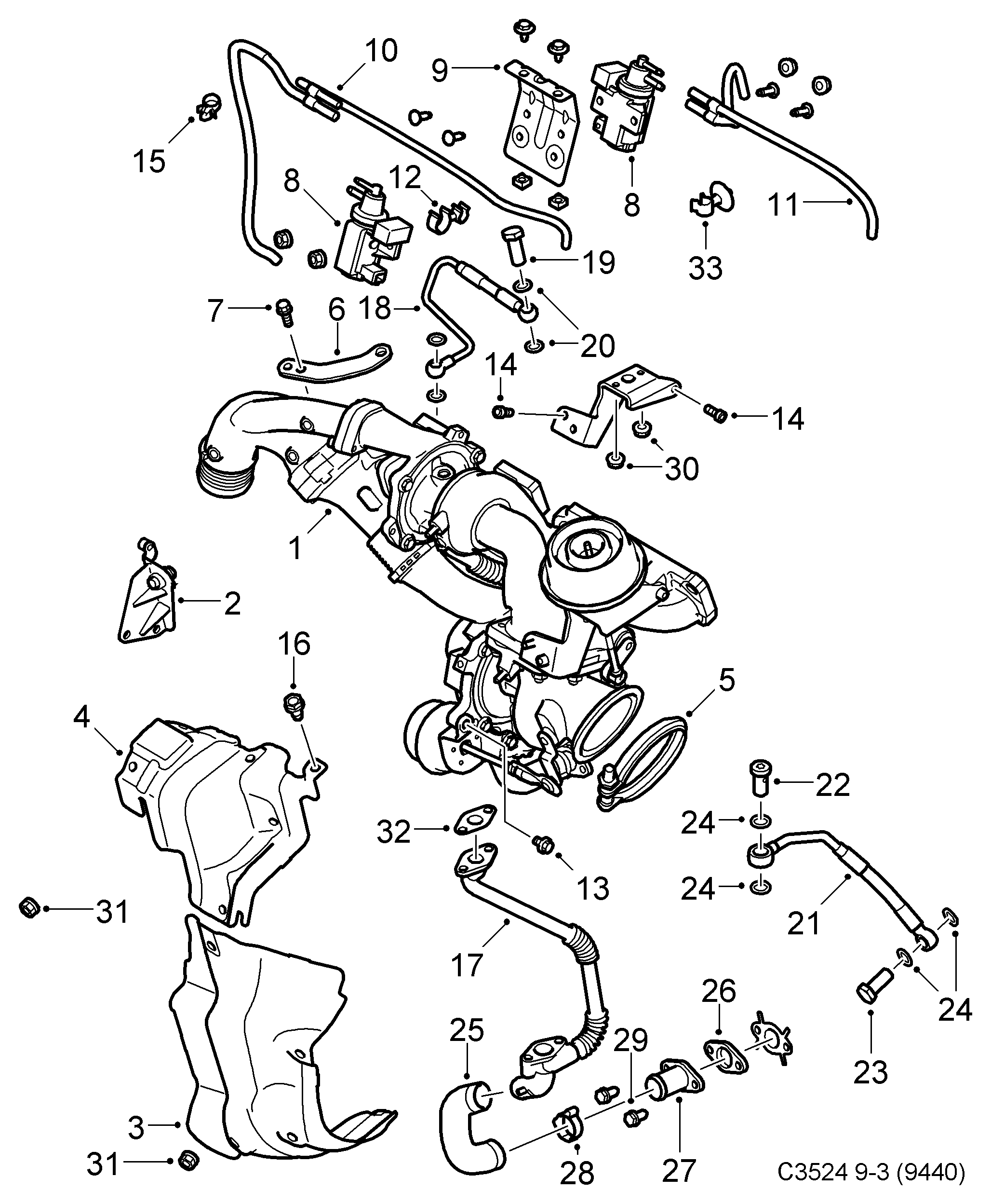 Opel 93194991 - Ahdin inparts.fi