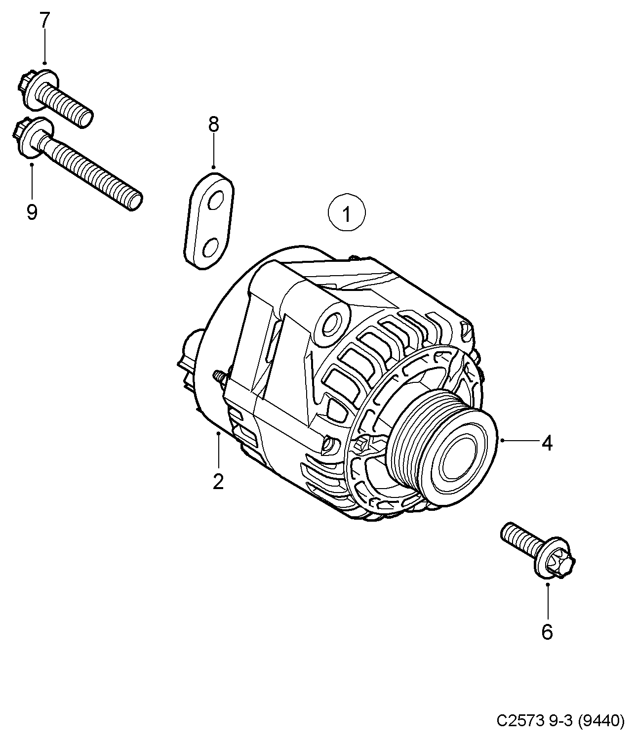 Opel 55571966 - Hihnapyörä, laturi inparts.fi