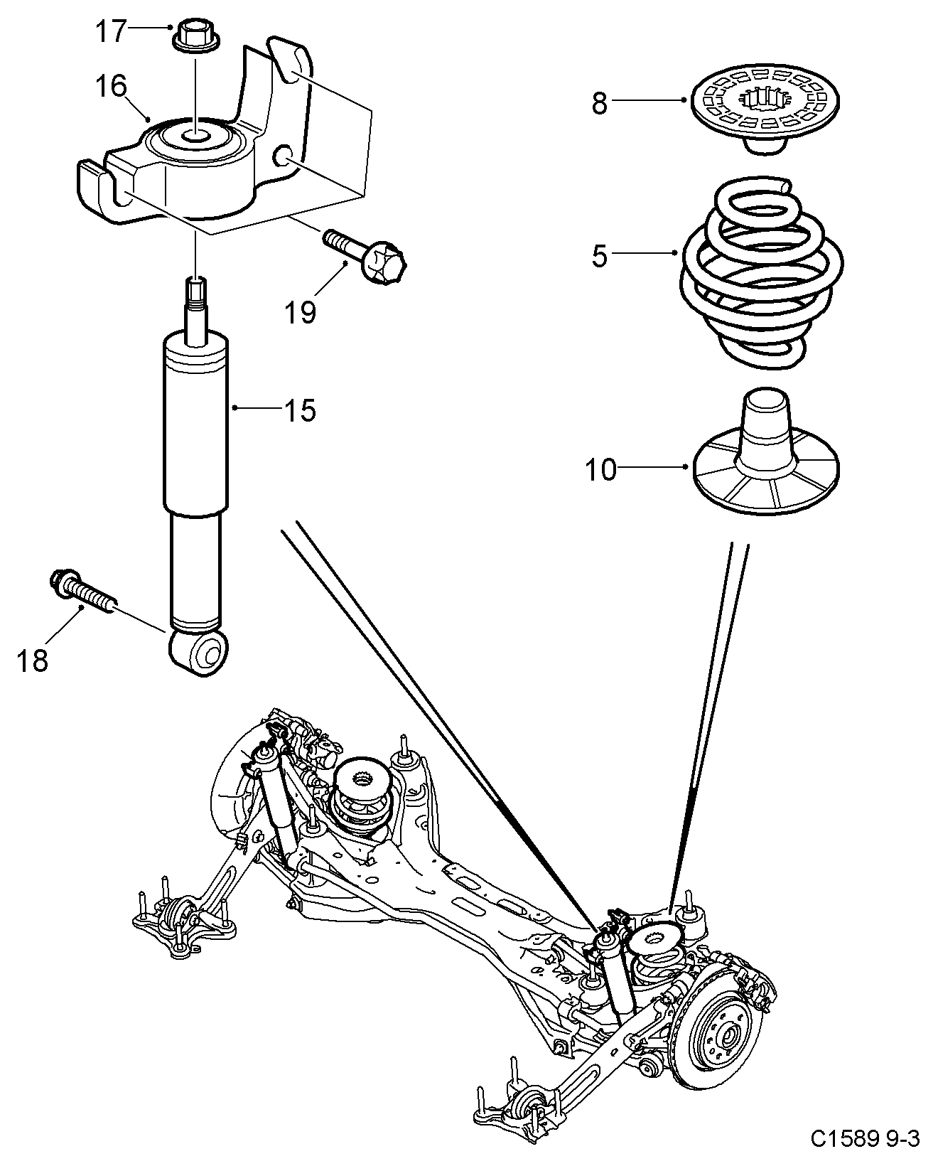 SAAB 12797201 - Iskunvaimennin inparts.fi