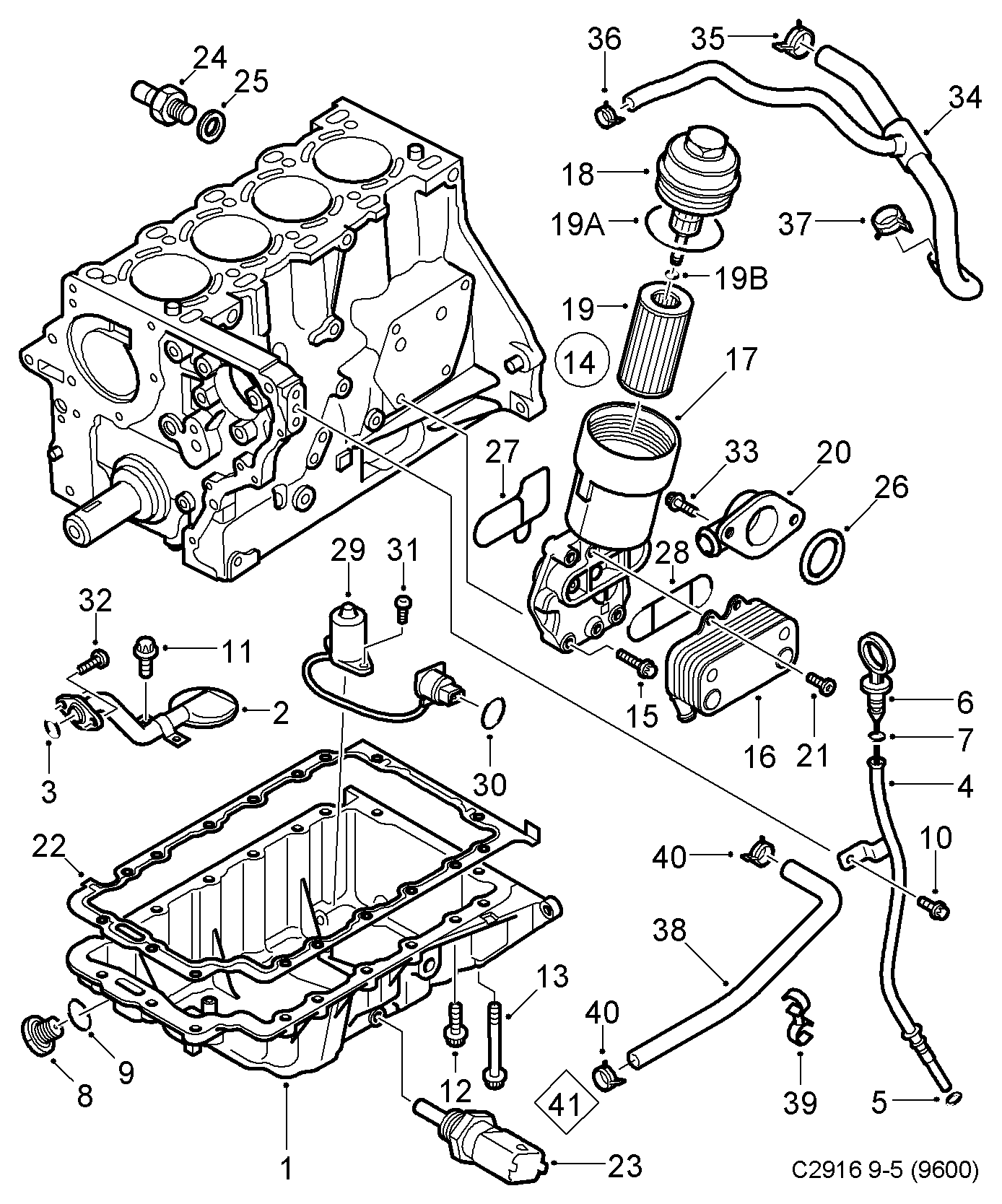 SAAB 4772166 - Öljynsuodatin inparts.fi