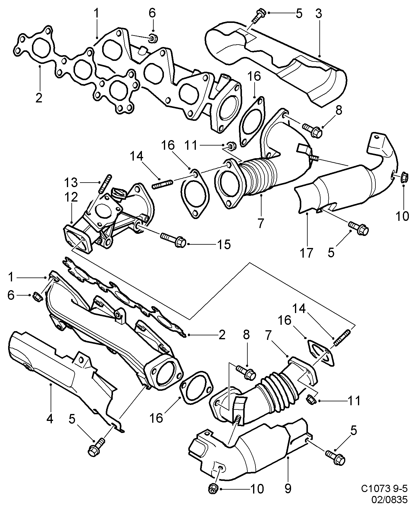 Opel 97 127 702 - Tiiviste, pakosarja inparts.fi