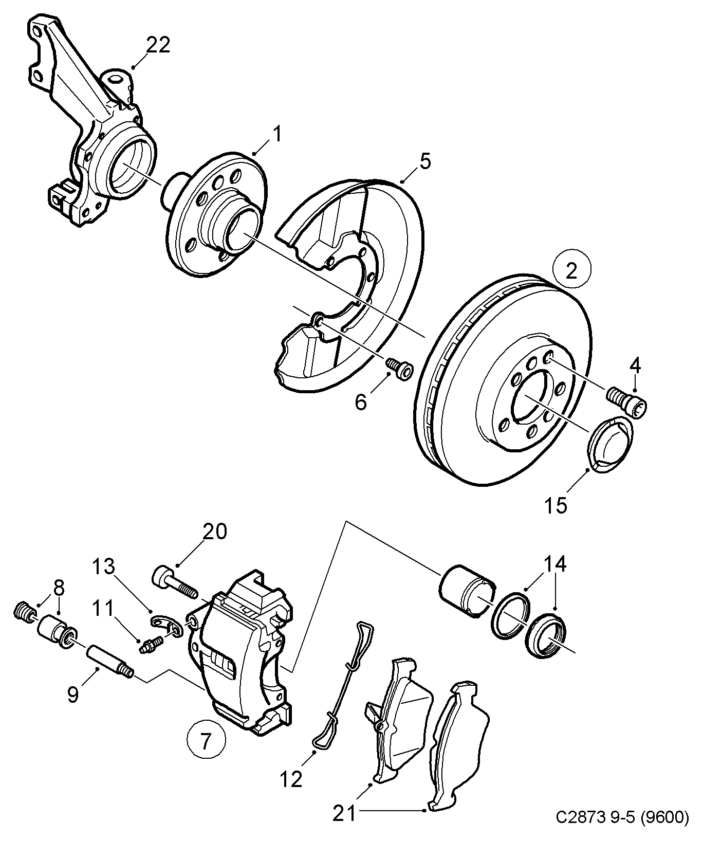 SAAB 5532544 - Jarrupala, levyjarru inparts.fi