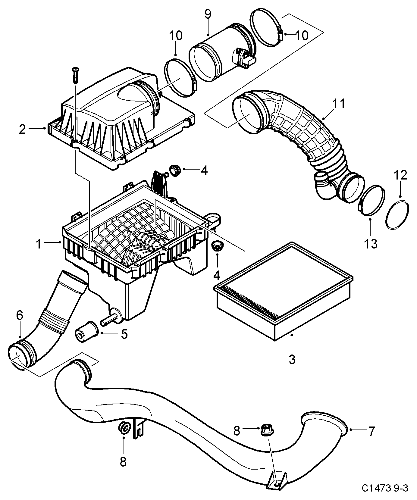 Scania 24437503 - Ilmamassamittari inparts.fi