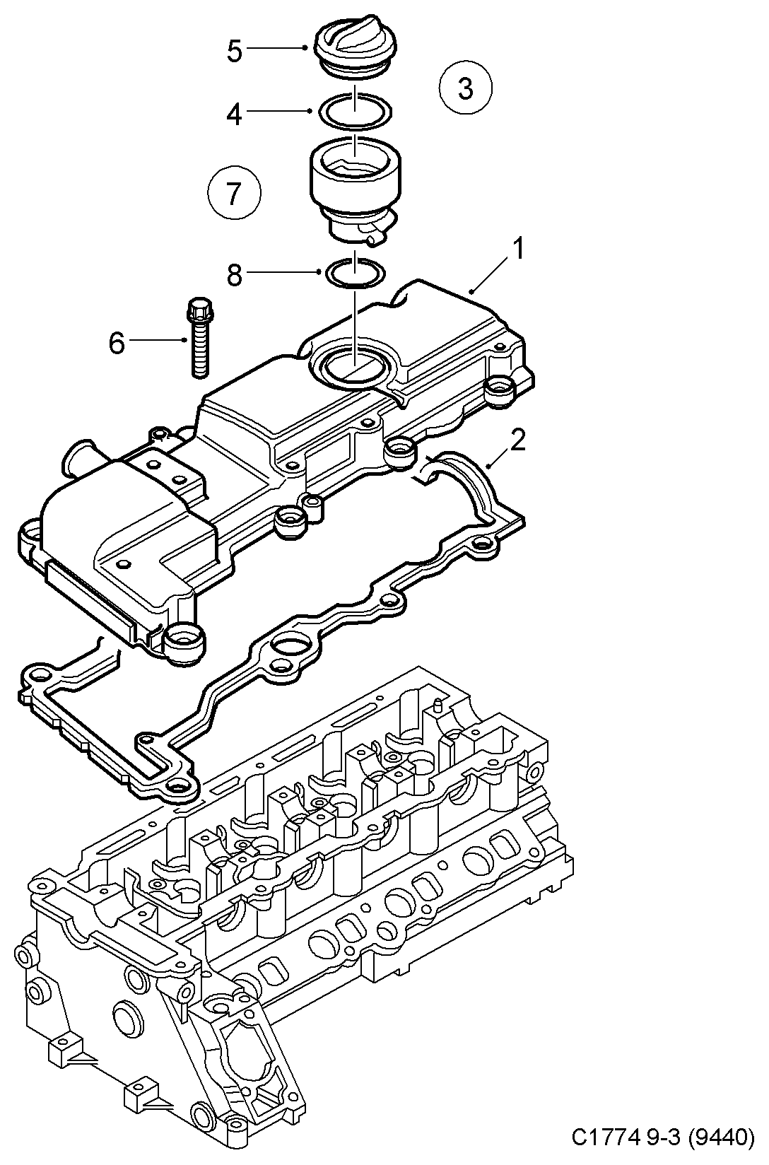 Opel 90412508 - Korkki inparts.fi