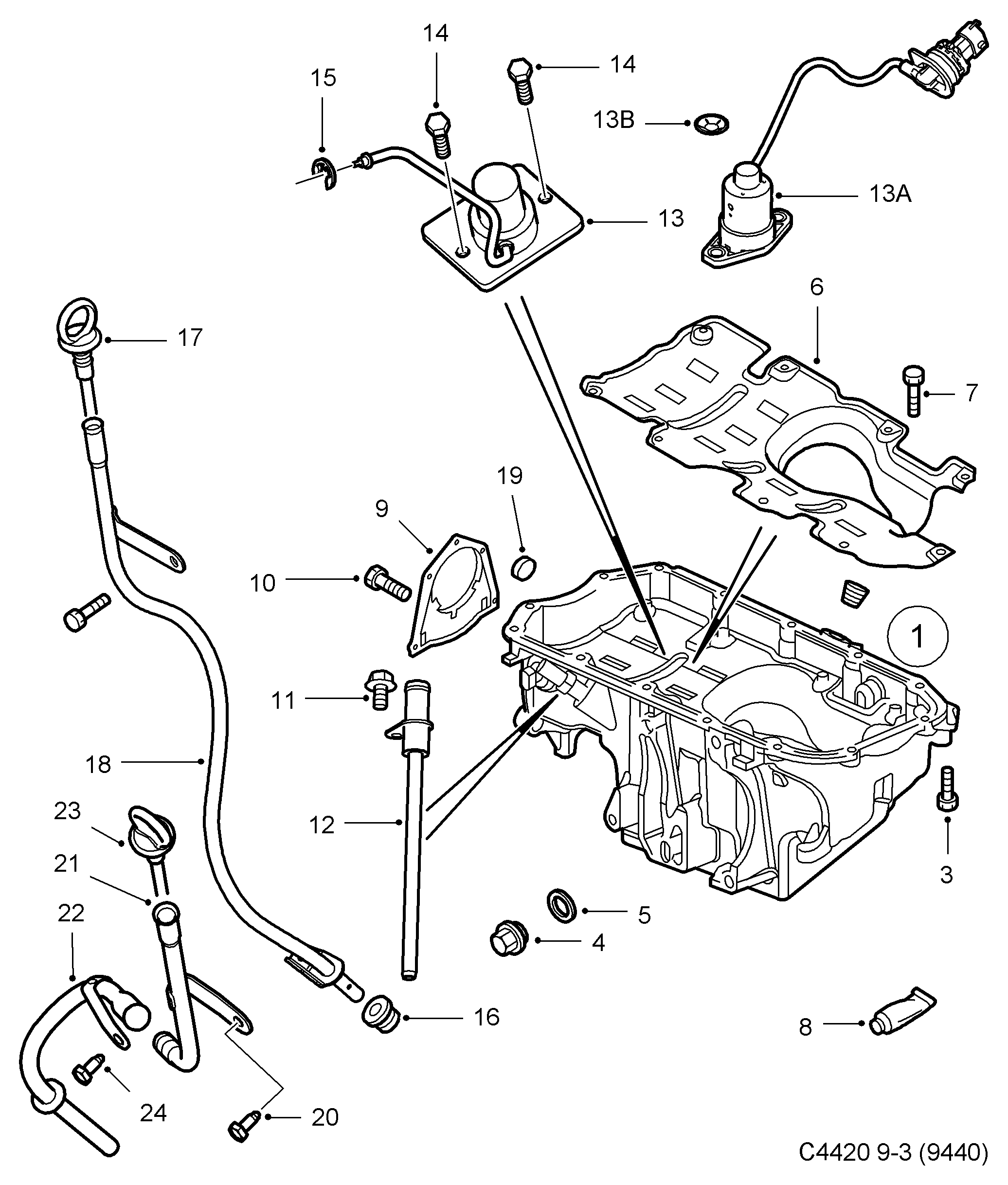 SAAB 93 178 360 - Tiiviste, öljynlaskutulppa inparts.fi