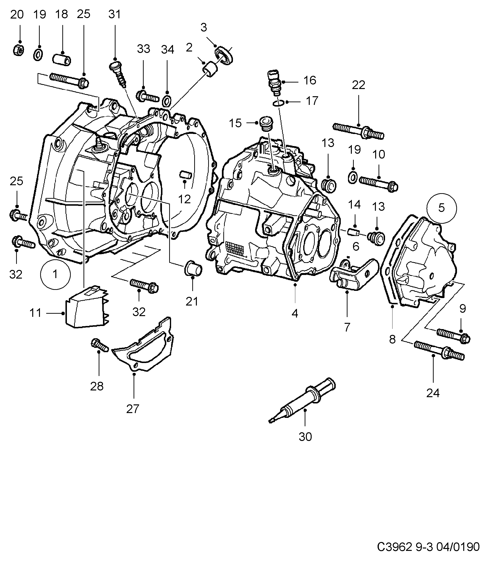 SAAB 46 17 668 - Kytkin, peruutusvalo inparts.fi