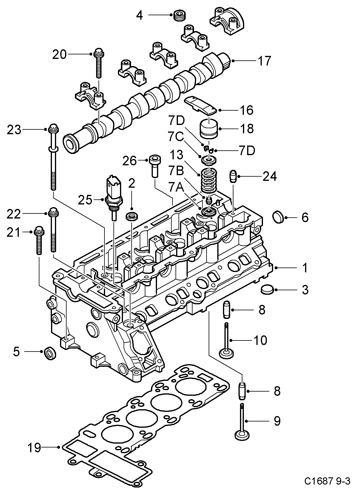 SAAB 95 43 406 - Tunnistin, jäähdytysnesteen lämpötila inparts.fi