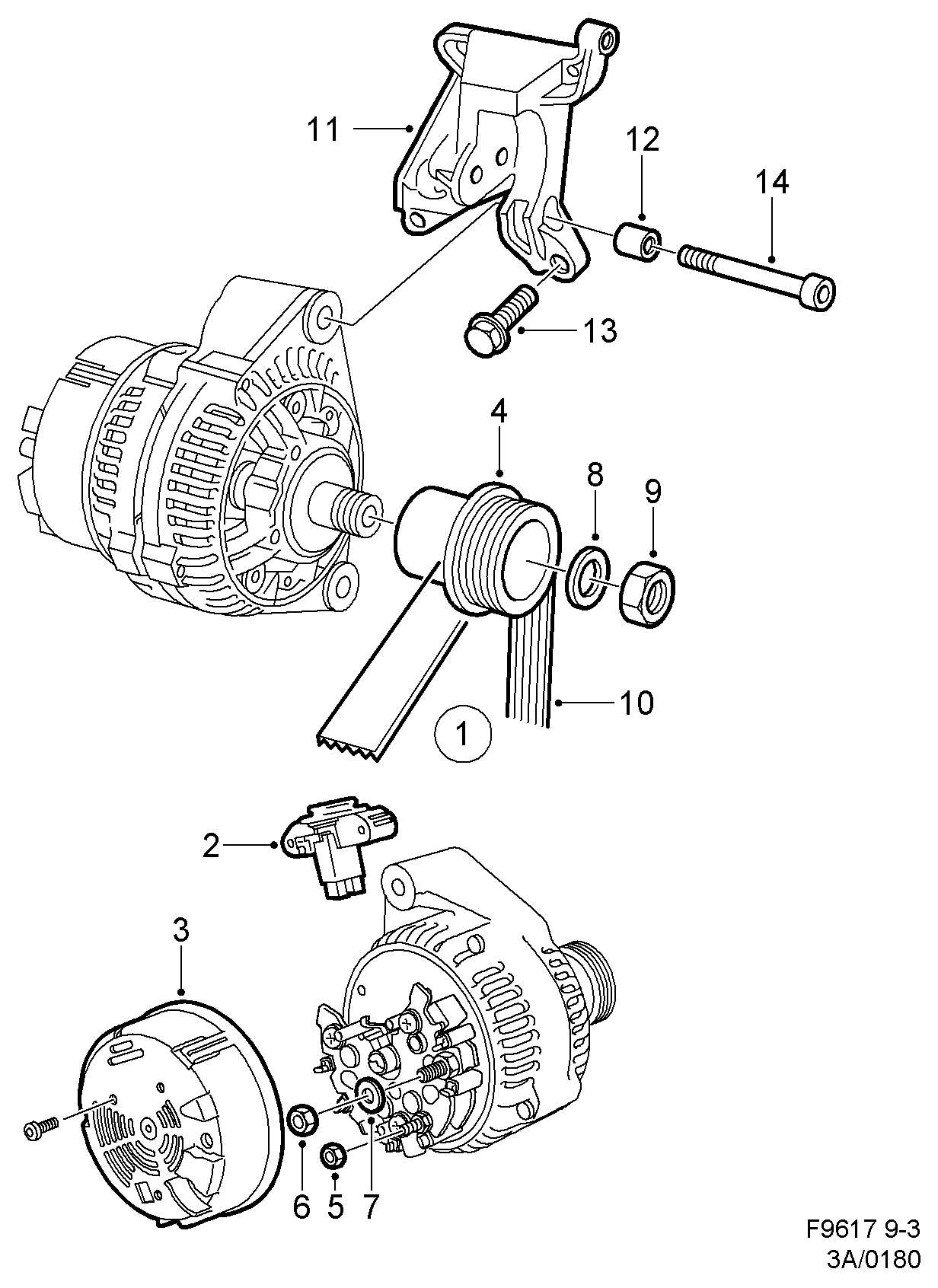 SAAB 47 34 018 - Laturi inparts.fi