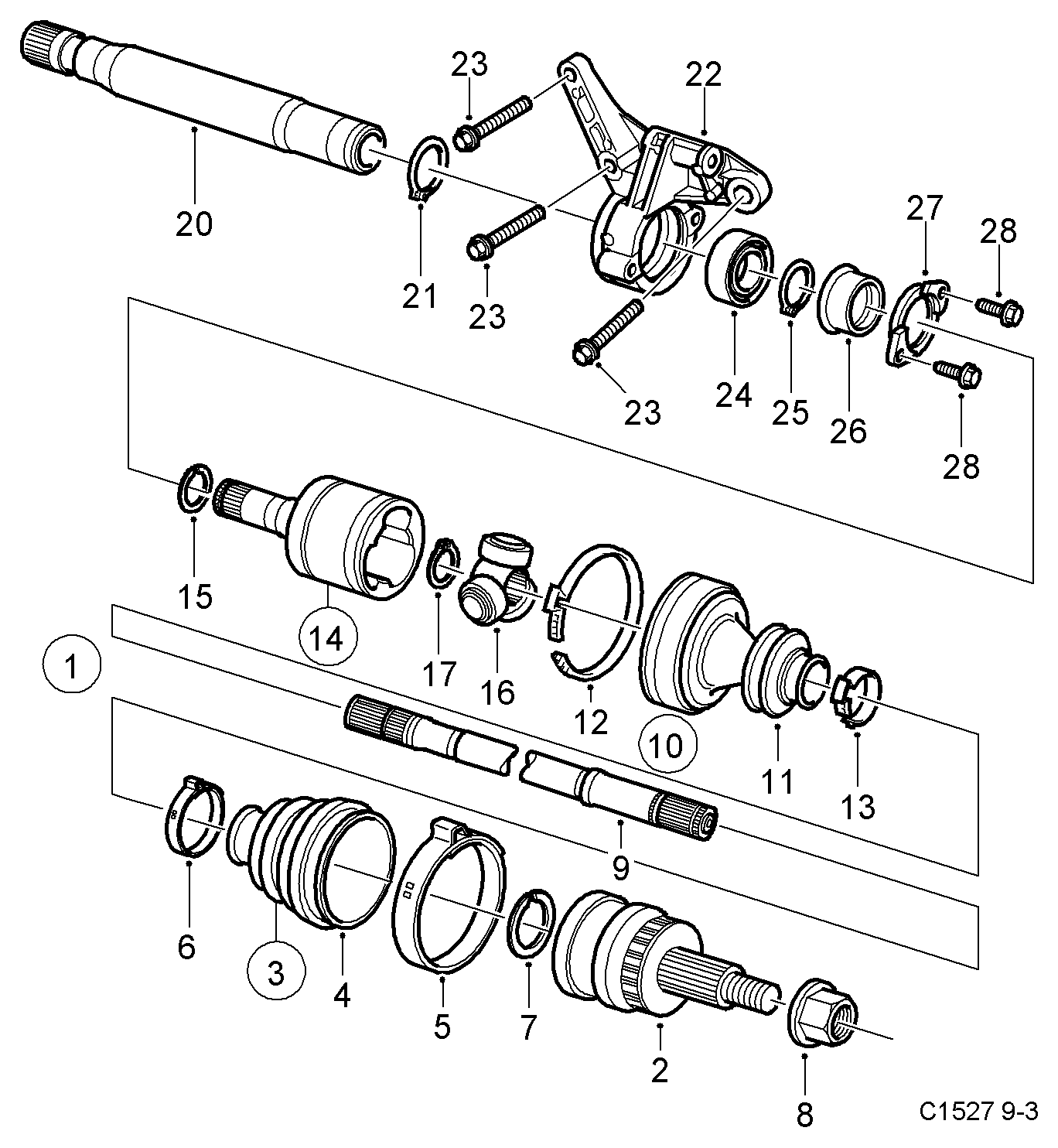 Opel 93185258 - Paljekumi, vetoakseli inparts.fi