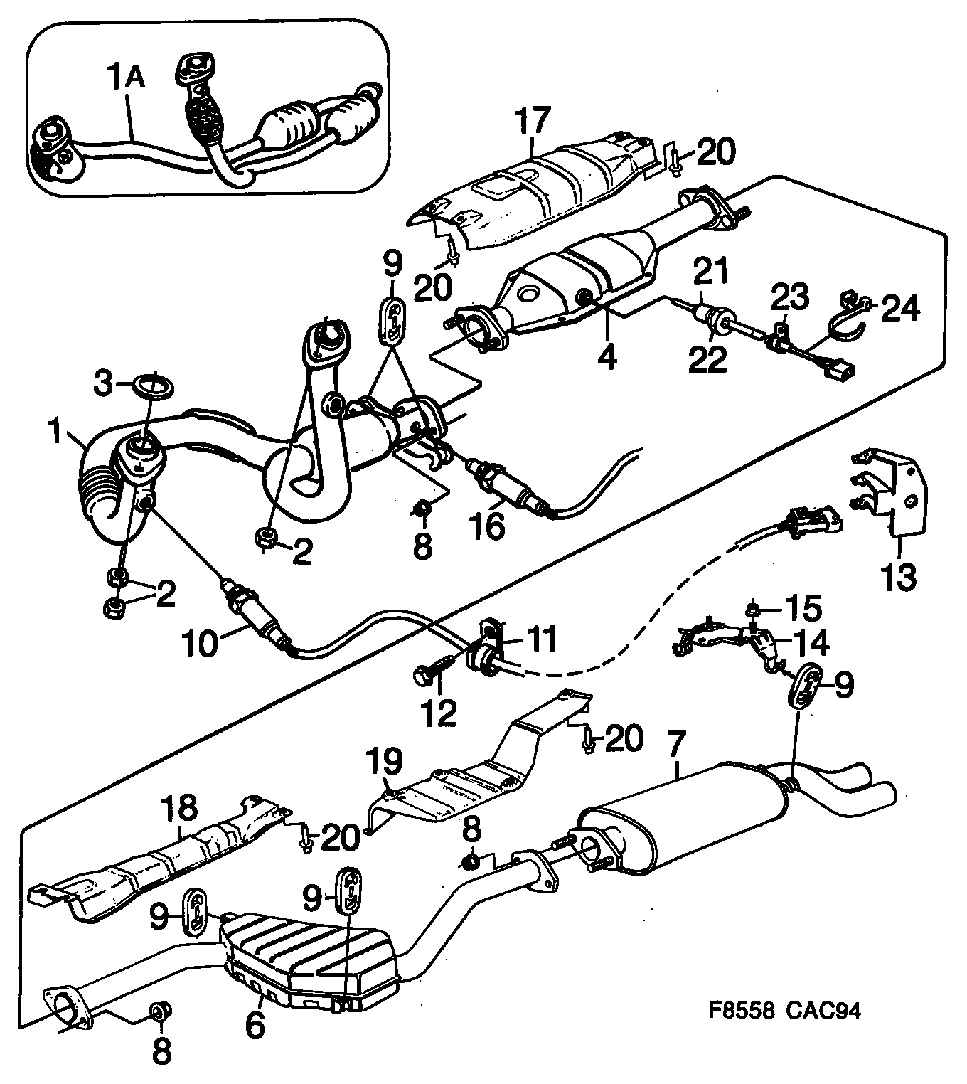 SAAB 4 239 042 - Lambdatunnistin inparts.fi