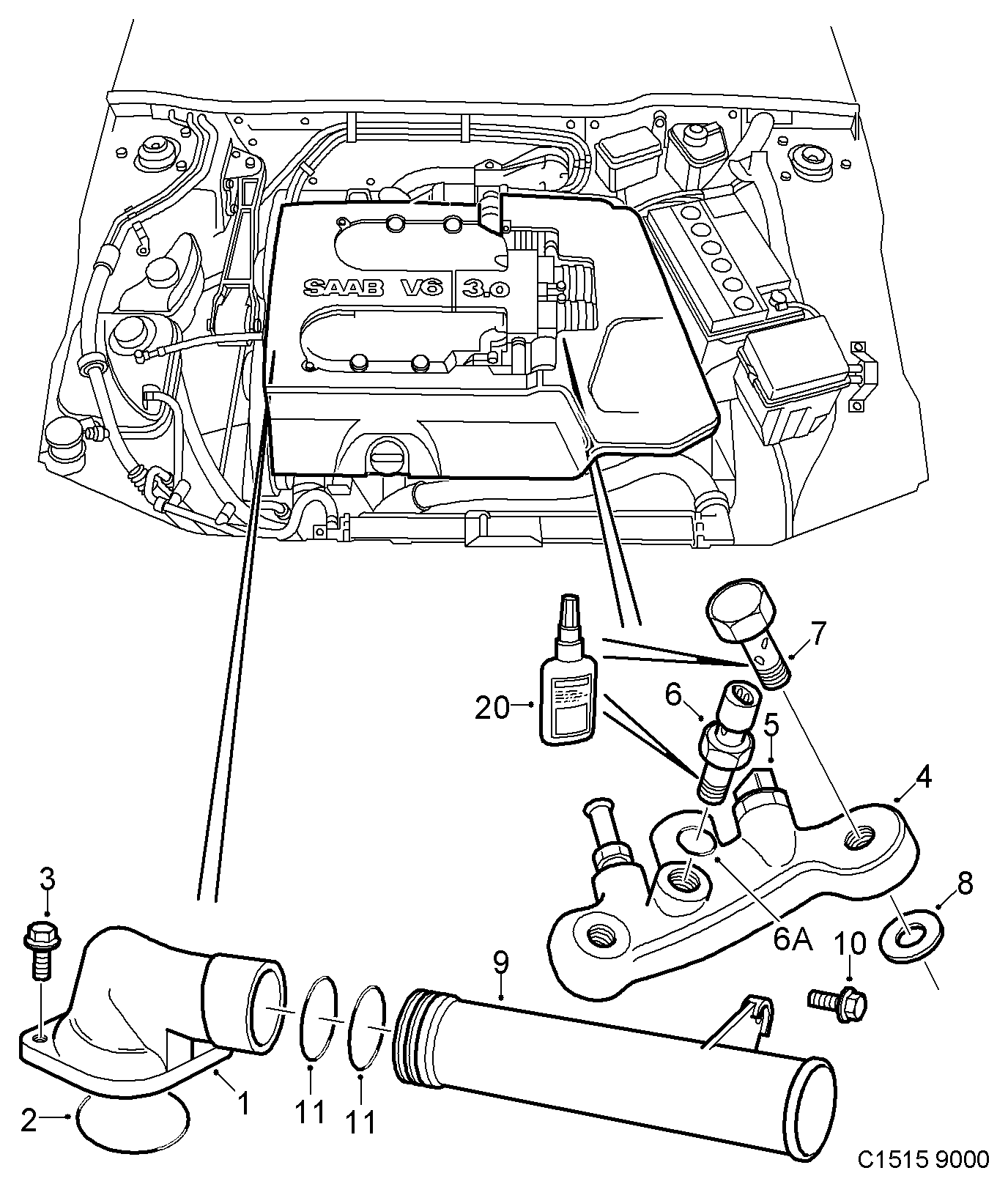 Opel 4623815 - Termostaatti, jäähdytysneste inparts.fi