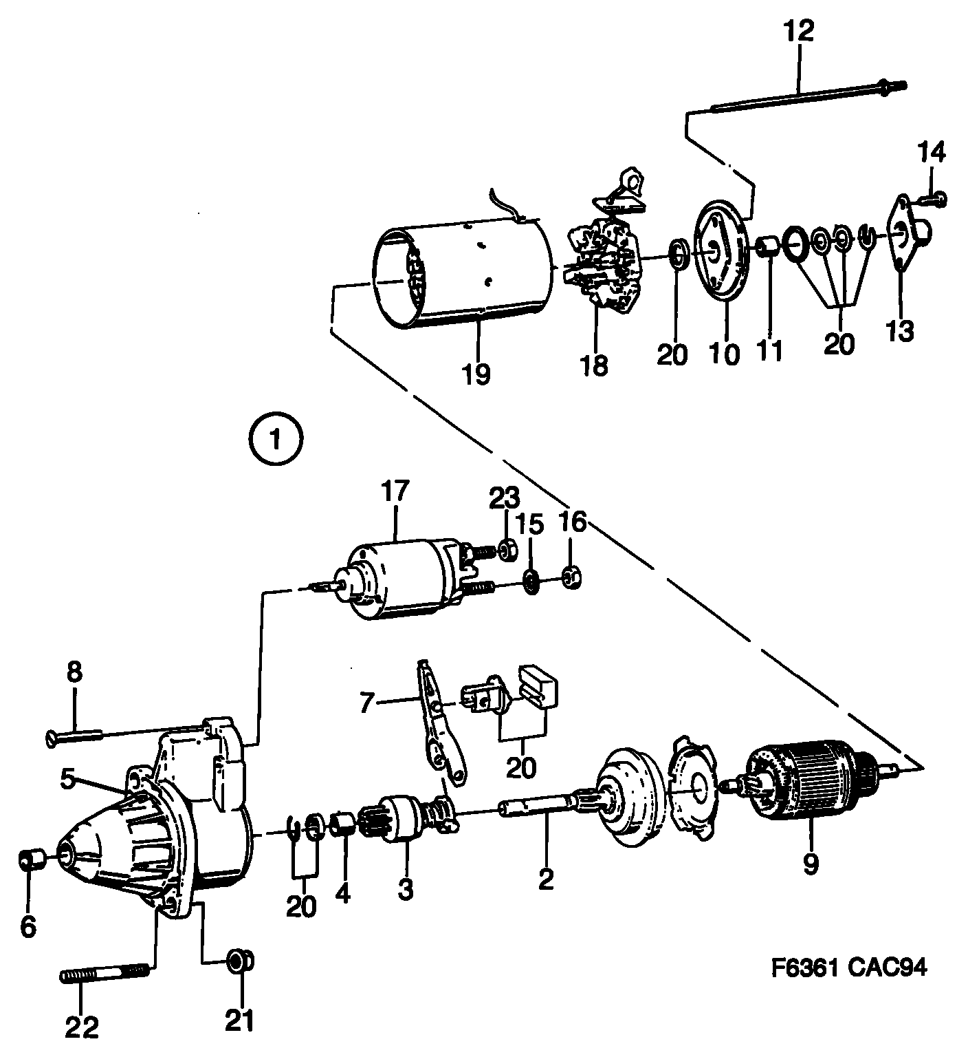 SAAB 7527765 - Käynnistysvipu, käynnistin inparts.fi