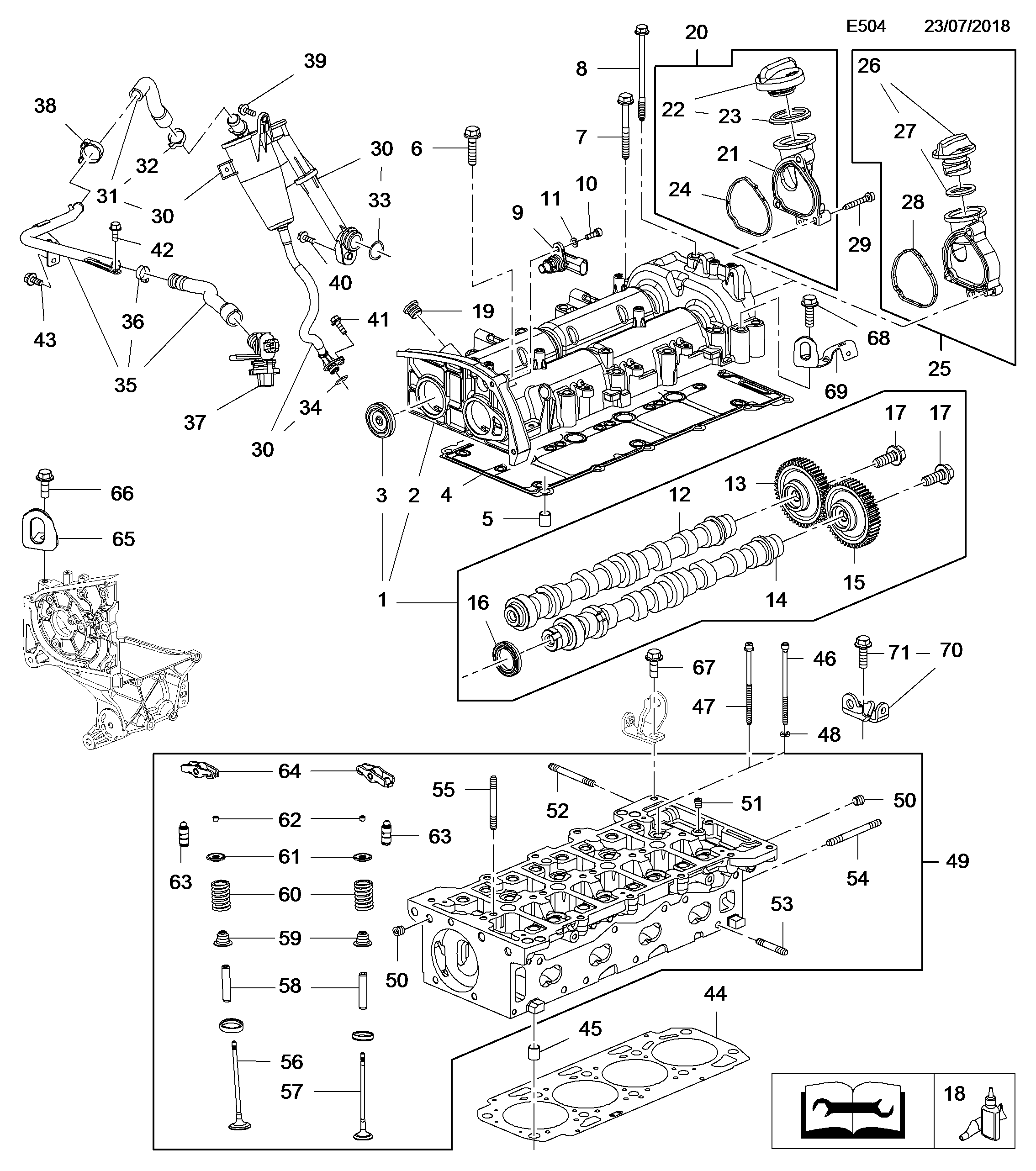 Opel 6 07 354 - Tiiviste, venttiilikoppa inparts.fi