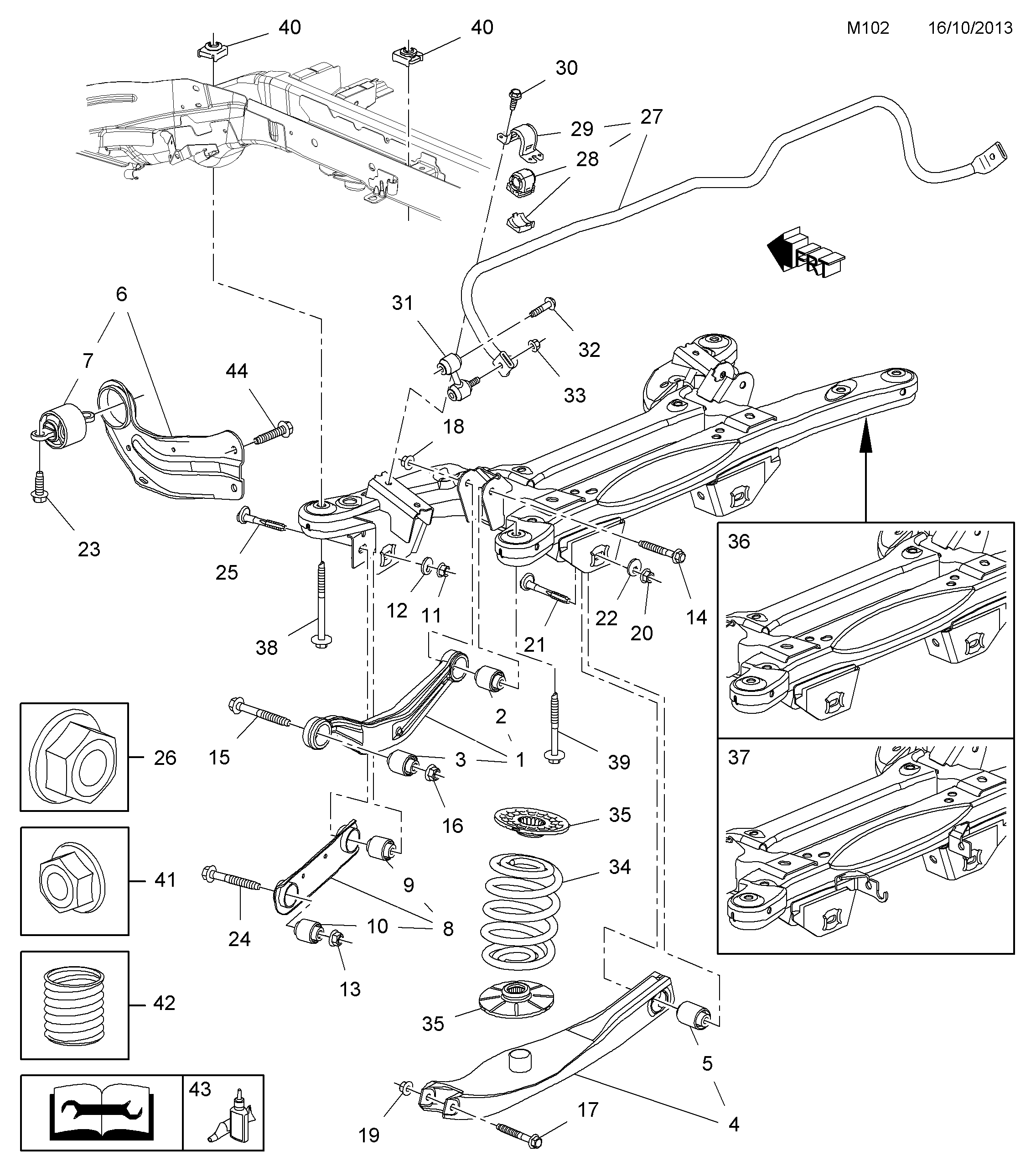 Opel 4 23 046 - Tukivarren hela inparts.fi