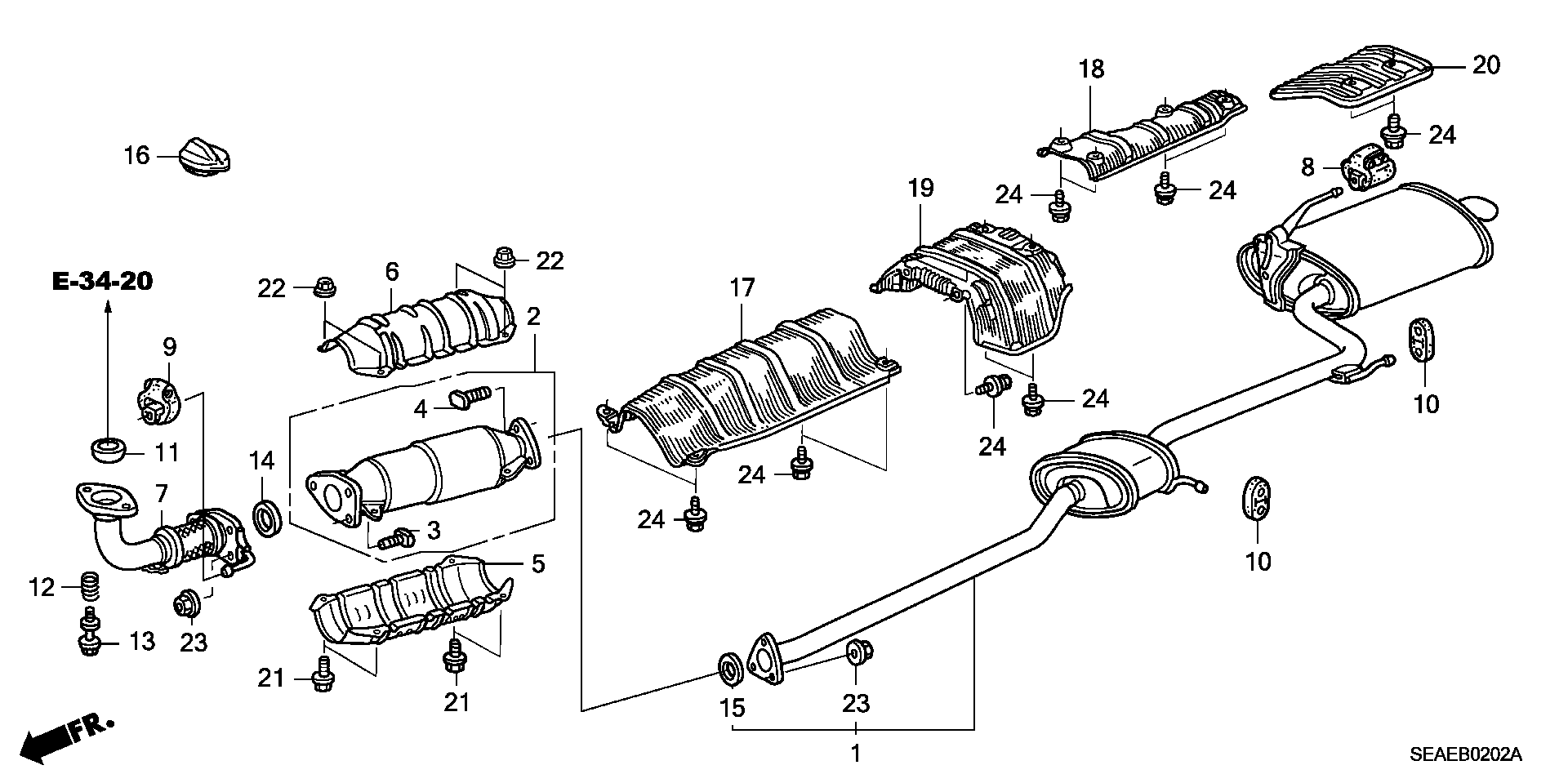 Honda 18230-SV4-000 - Jousi, vaimennin inparts.fi