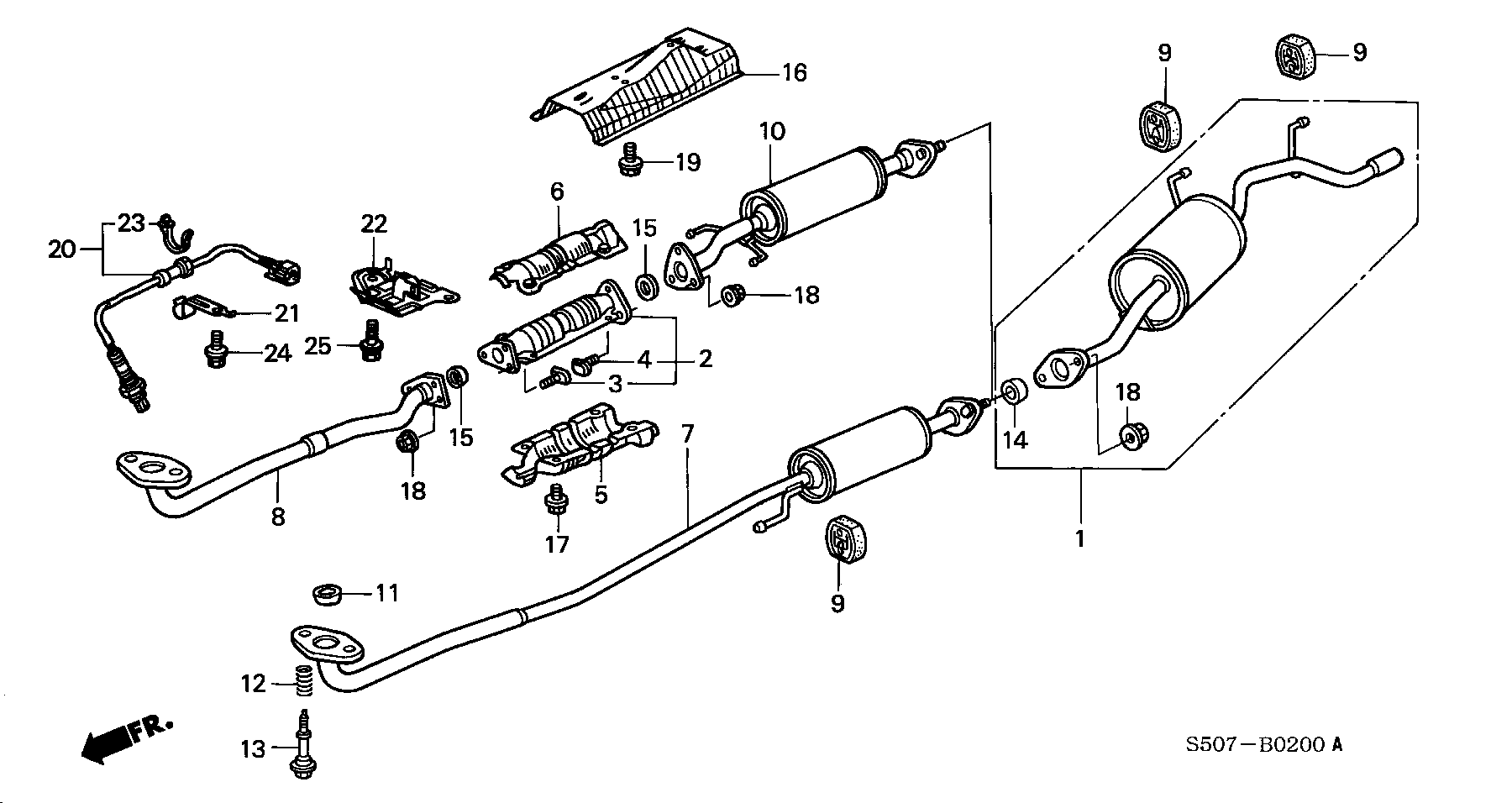 Honda 18215SX0003 - Laakerin holkki, vakaaja inparts.fi