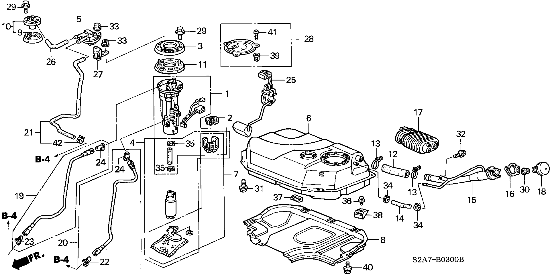 Honda 17516S2A930 - Polttoainesuodatin inparts.fi