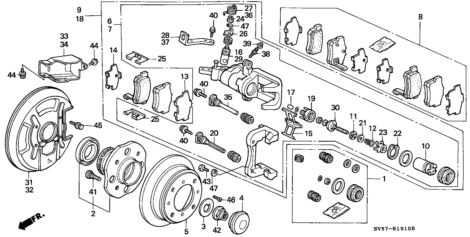 Honda 90113-SA0-025 - Pyöränpultit inparts.fi