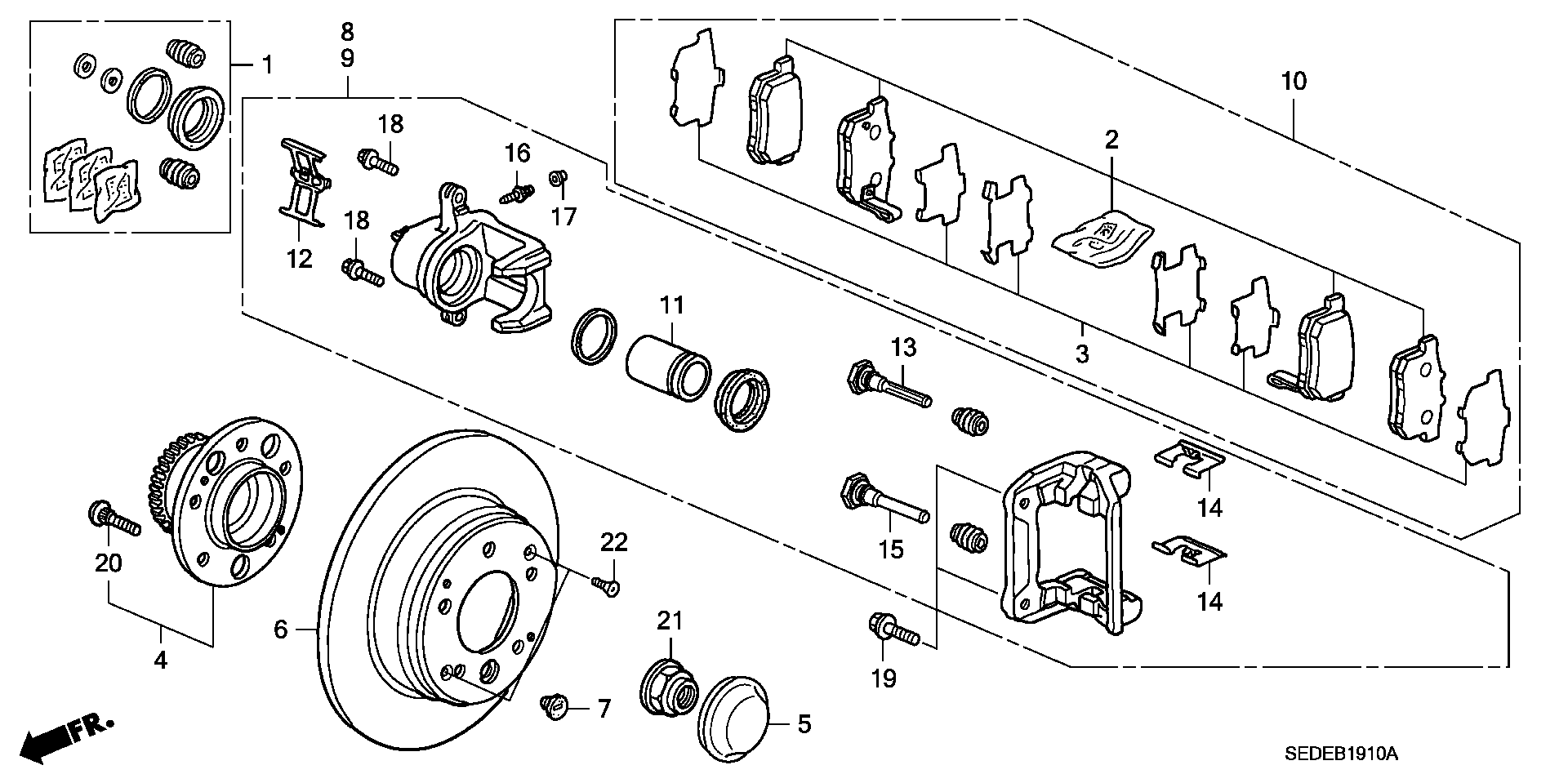 Honda 43018S7S000 - Jarrusatula inparts.fi