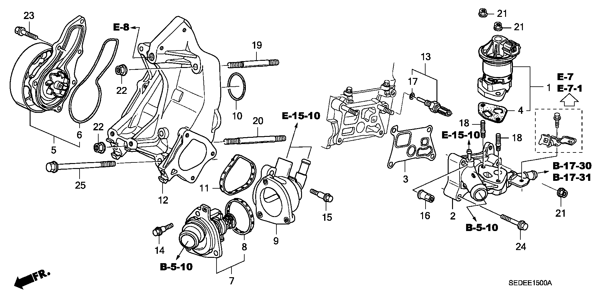 Honda 19301RAF003 - Termostaatti, jäähdytysneste inparts.fi