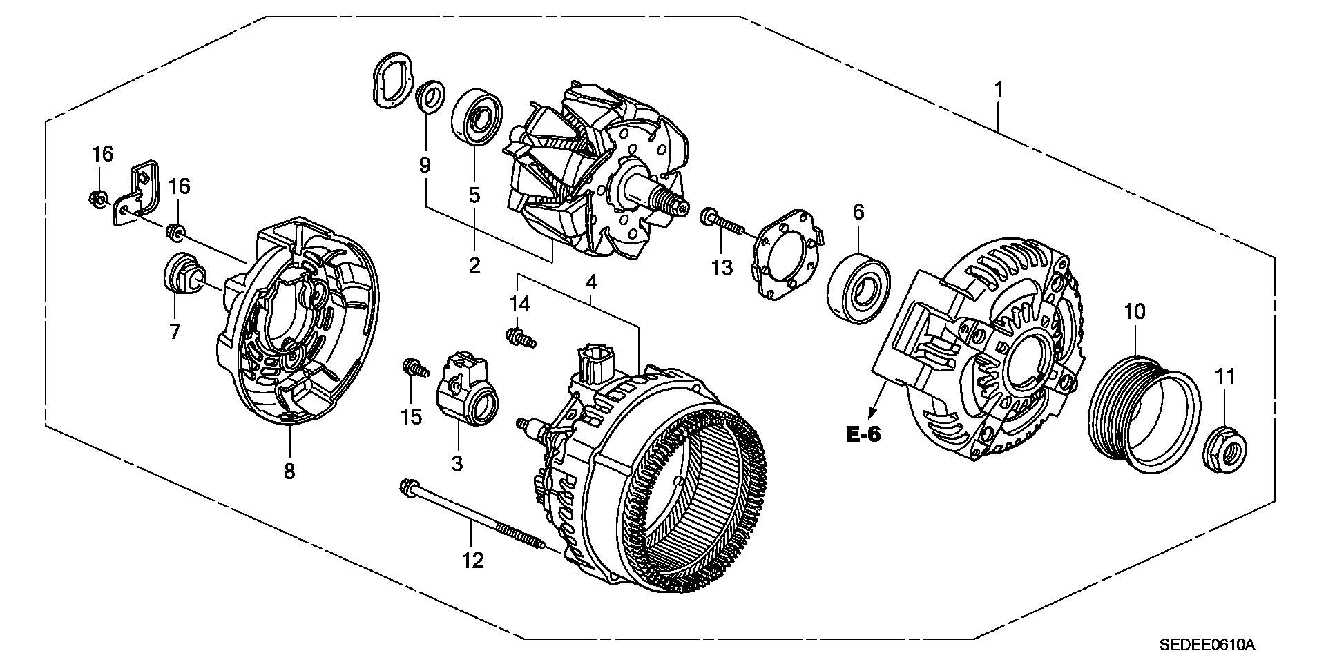 Honda 31100-RTA-003 - Laturi inparts.fi