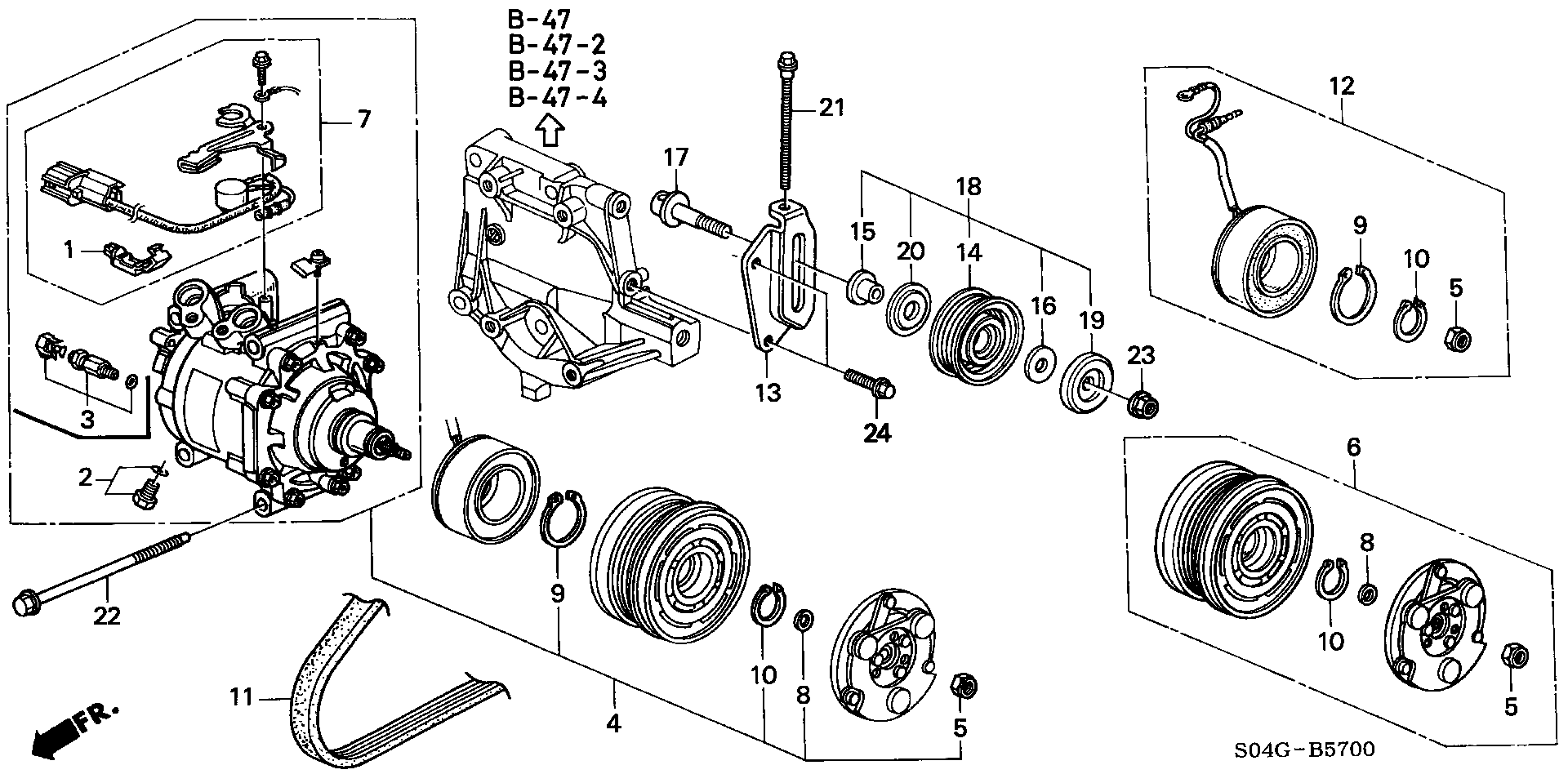 Honda 38810P2A016 - Kompressori, ilmastointilaite inparts.fi