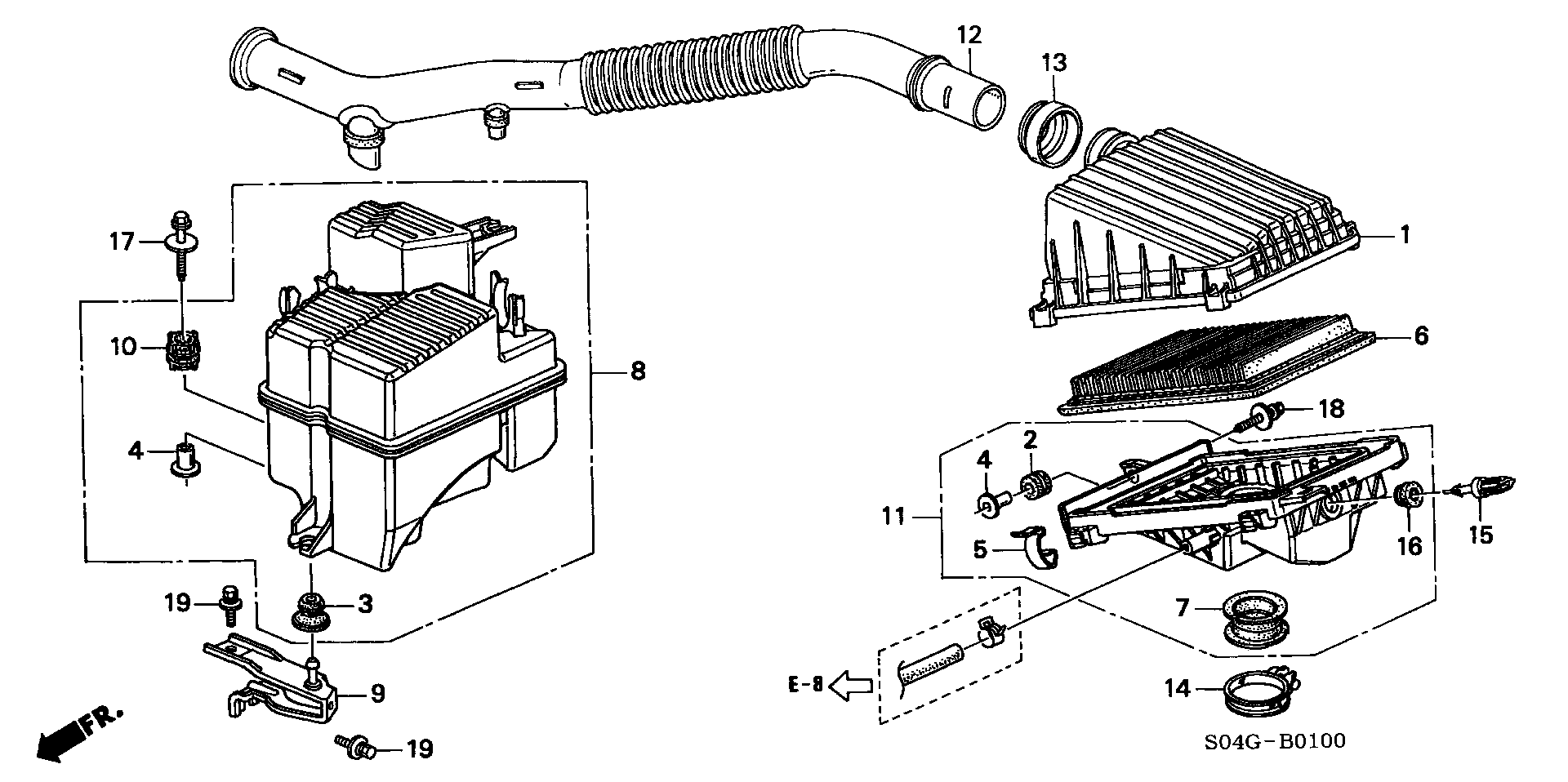 Honda 17220-P2C-Y01 - Ilmansuodatin inparts.fi