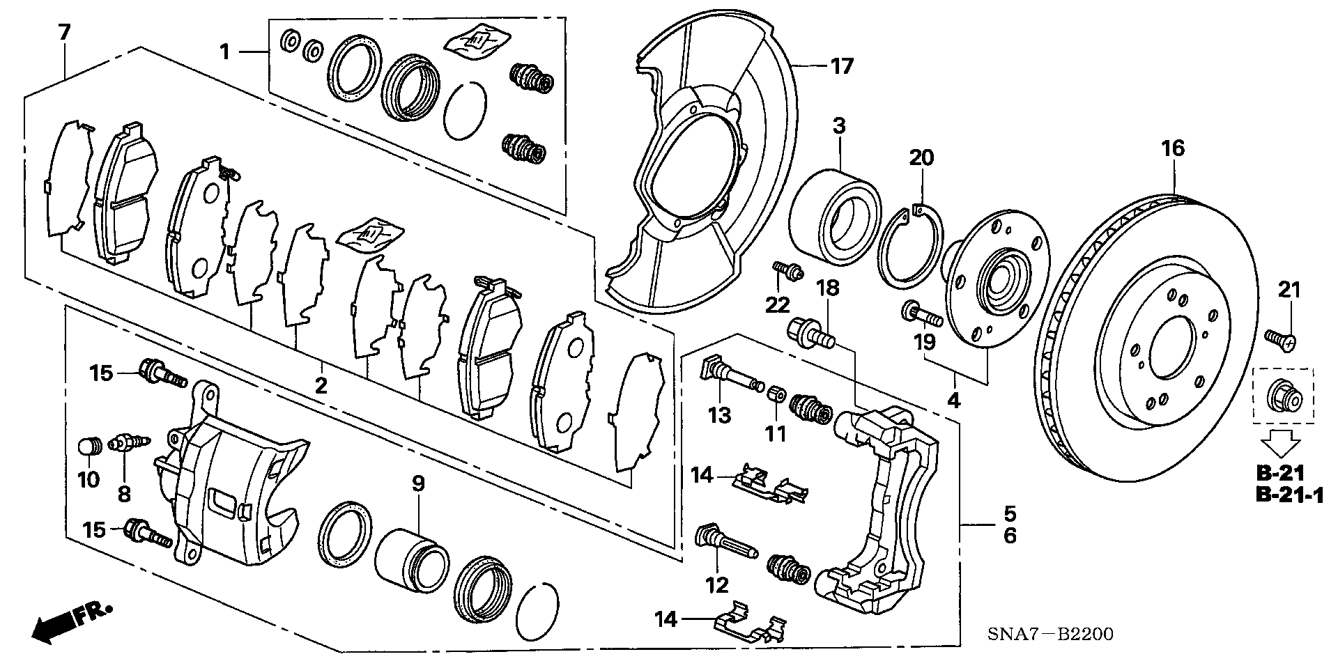 Honda 45022-SNA-A50 - Jarrupala, levyjarru inparts.fi