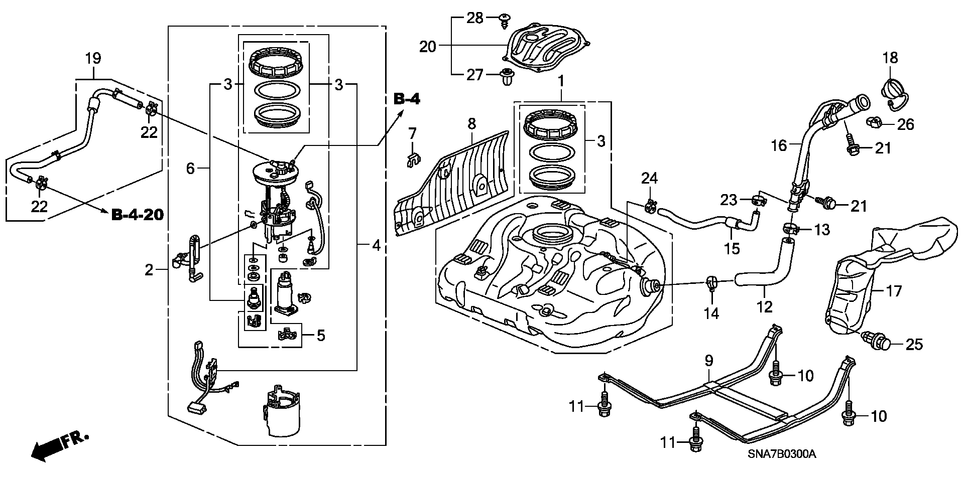 Mitsubishi 17048SNA000 - STRAINER SET, FUEL inparts.fi