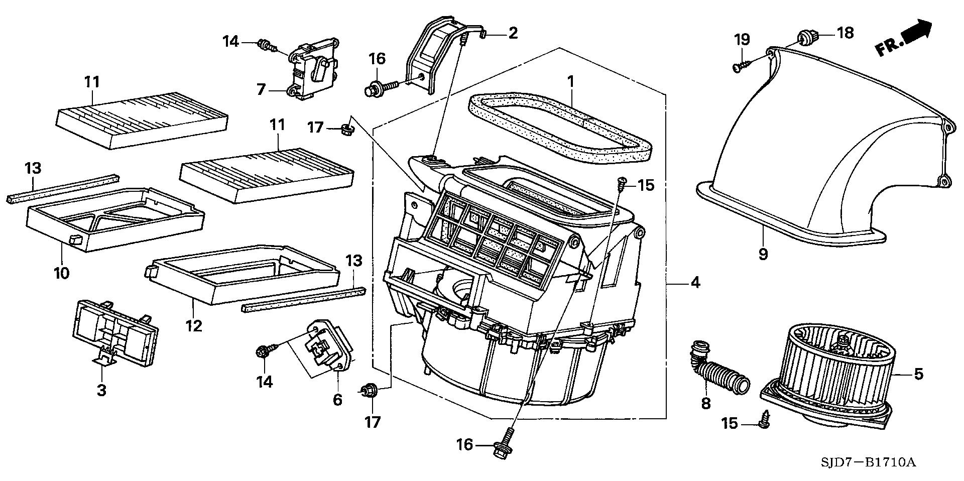 Honda 79330-S6M-941 - Vastus, sisäilmantuuletin inparts.fi