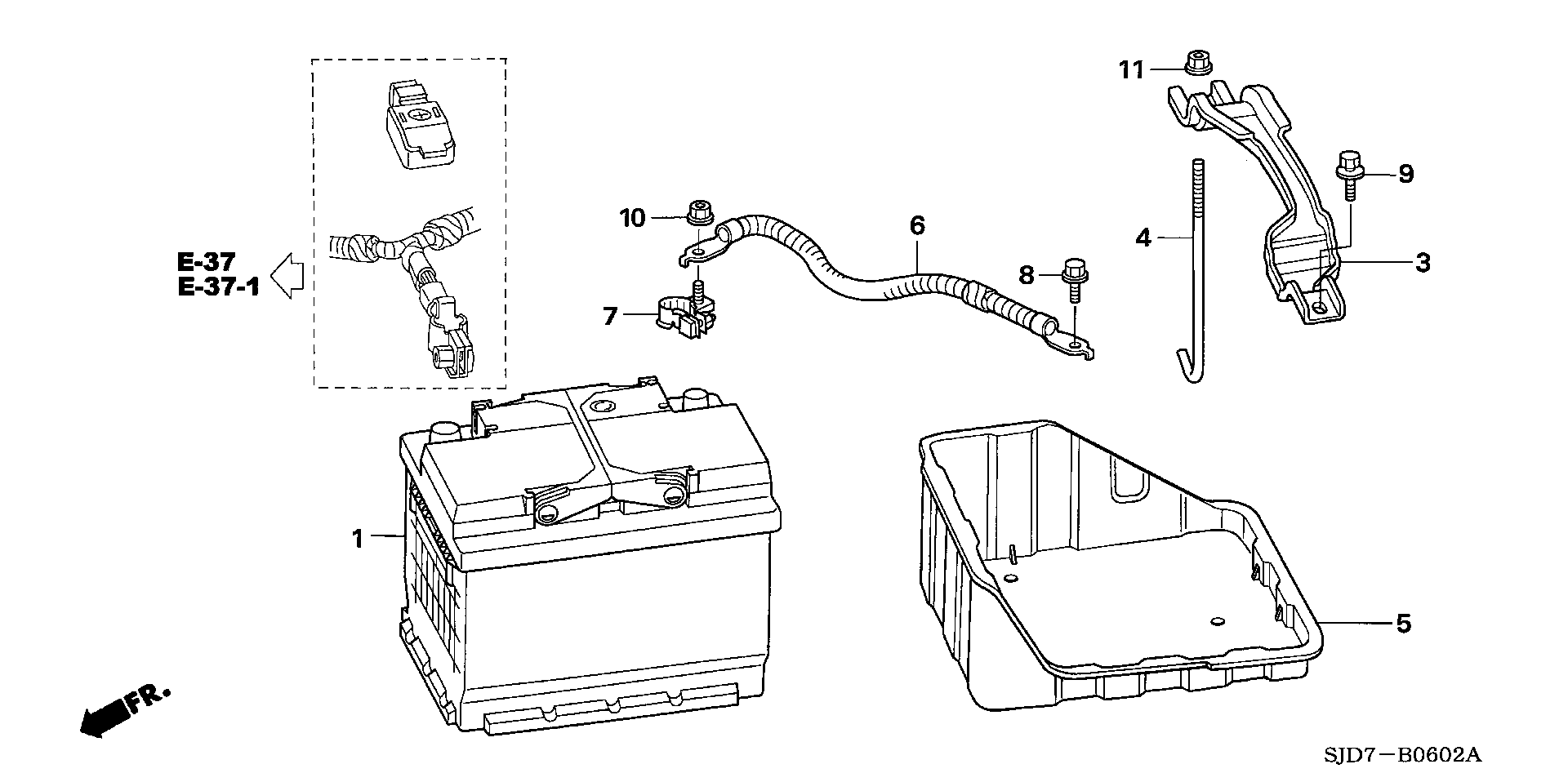 Honda 31500-SEF-E00 - Käynnistysakku inparts.fi