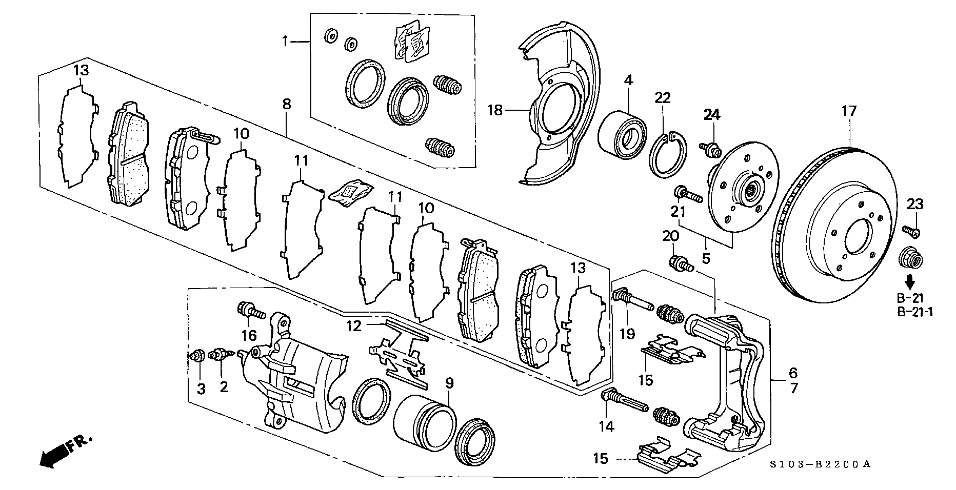 Honda 45022S10A02 - Jarrupala, levyjarru inparts.fi