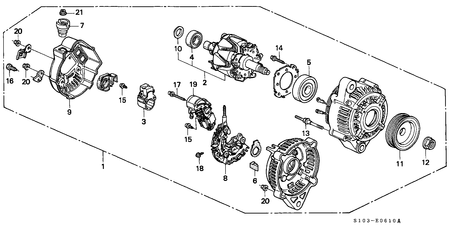 Honda 31100-P3F-J01 - Laturi inparts.fi