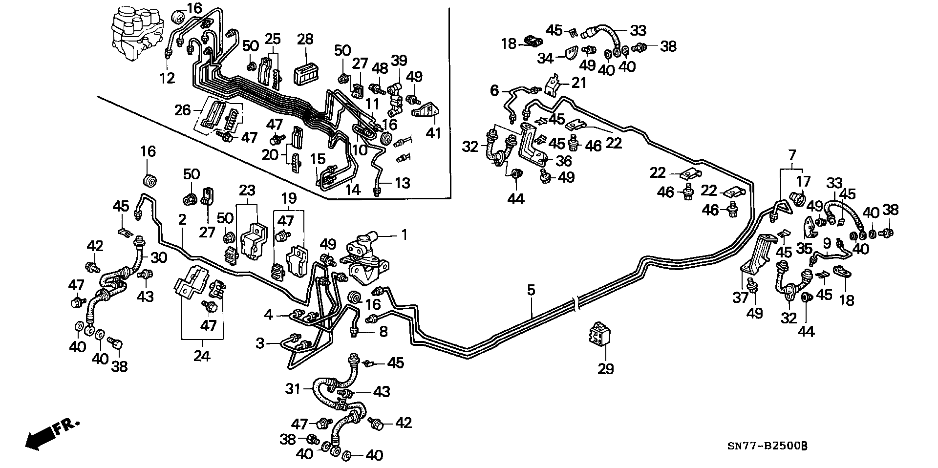 Honda 46431-SM4-951 - Jarruletku inparts.fi