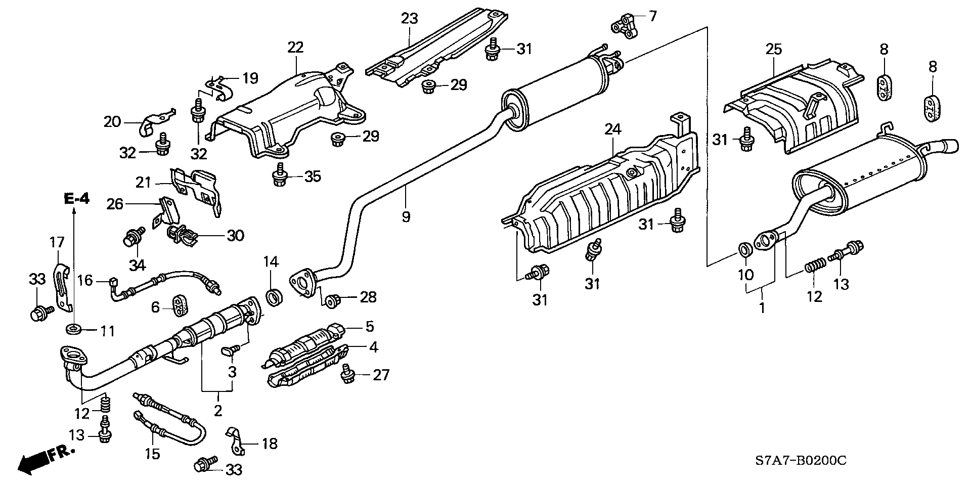 Honda 36532PSA004 - Lambdatunnistin inparts.fi