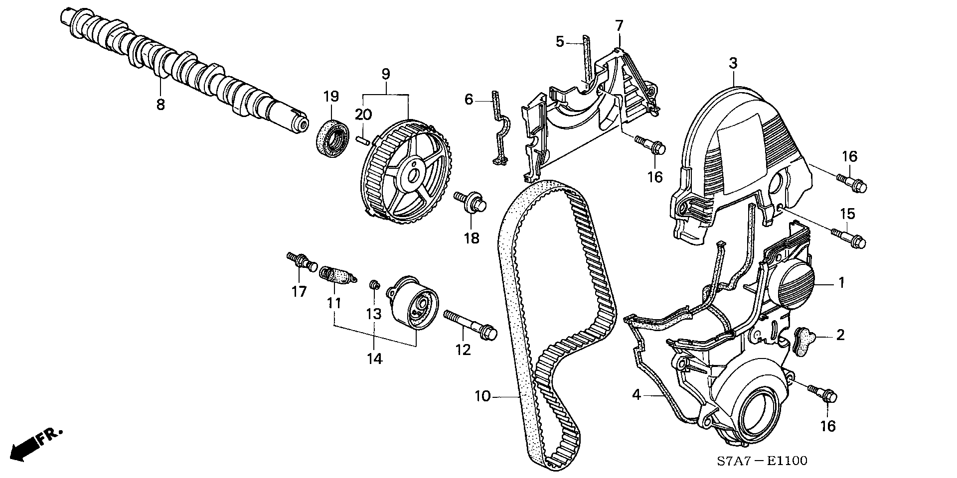 Honda 14400-PLM-014 - Hammashihnat inparts.fi