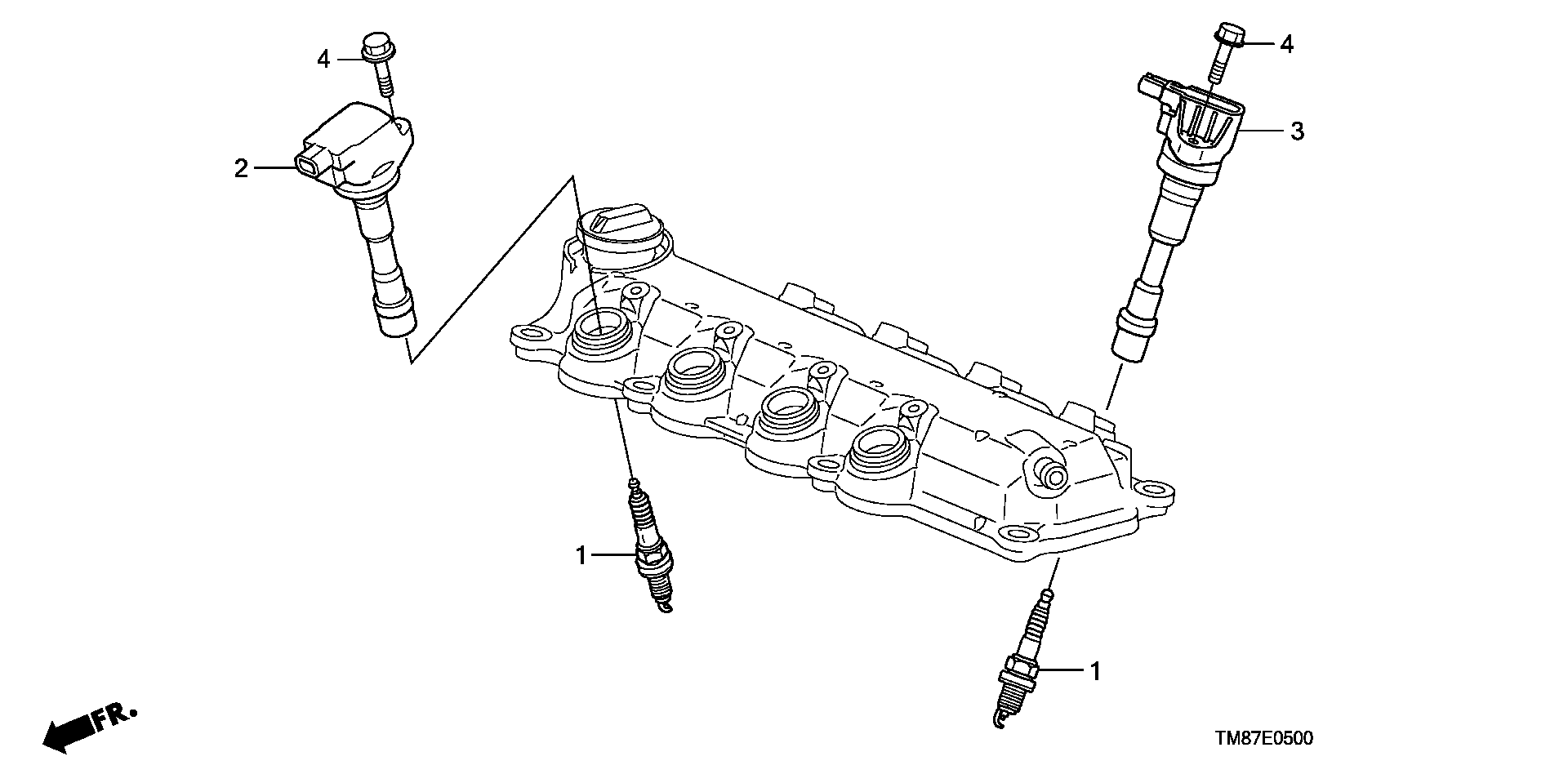 Honda 30521-RBJ-003 - Sytytyspuola inparts.fi