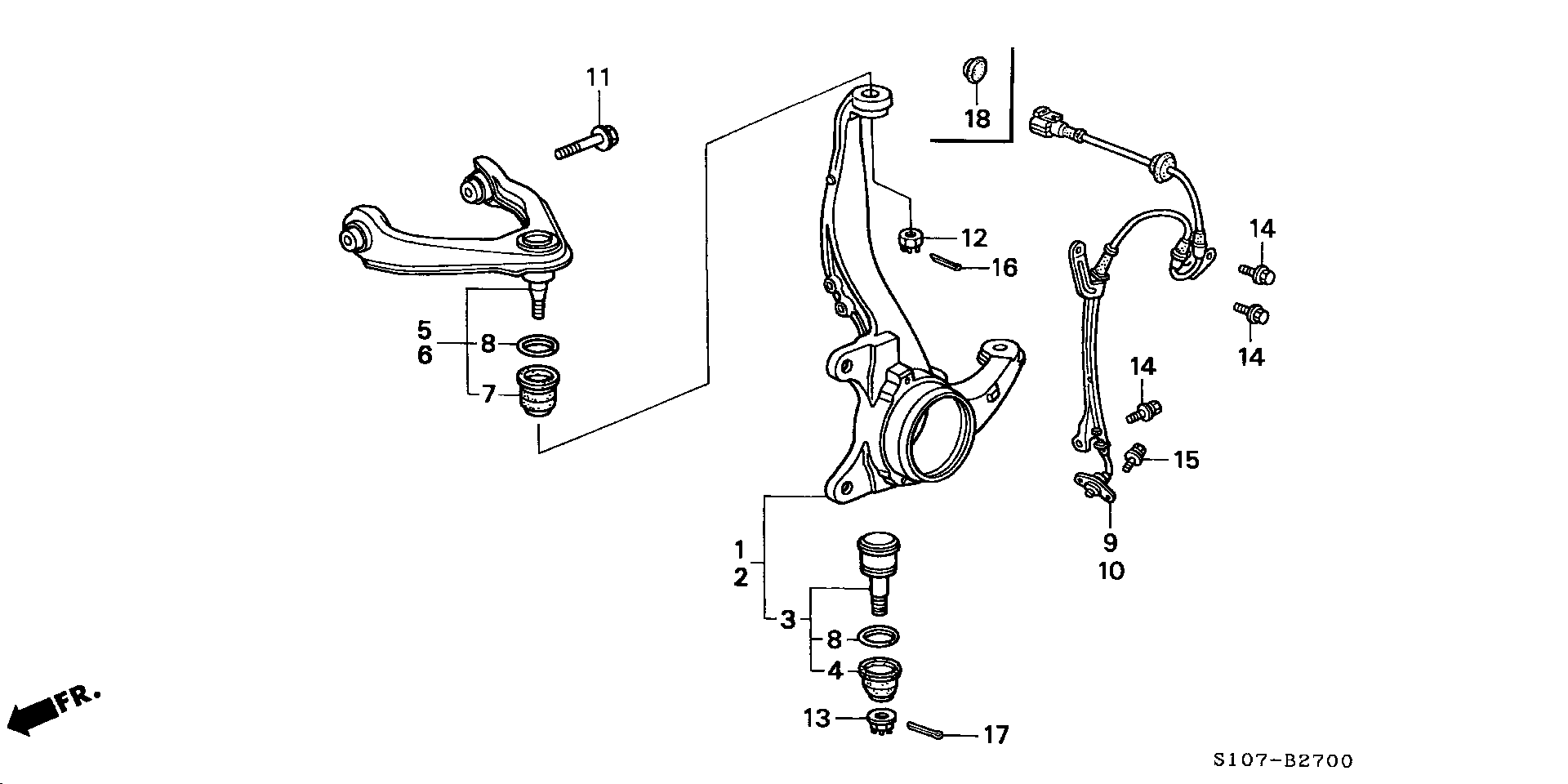 Honda 51220-S04-003 - Pallonivel inparts.fi