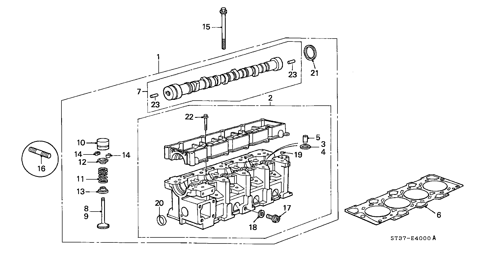 Honda 91201P5TG00 - Akselitiiviste, nokka-akseli inparts.fi