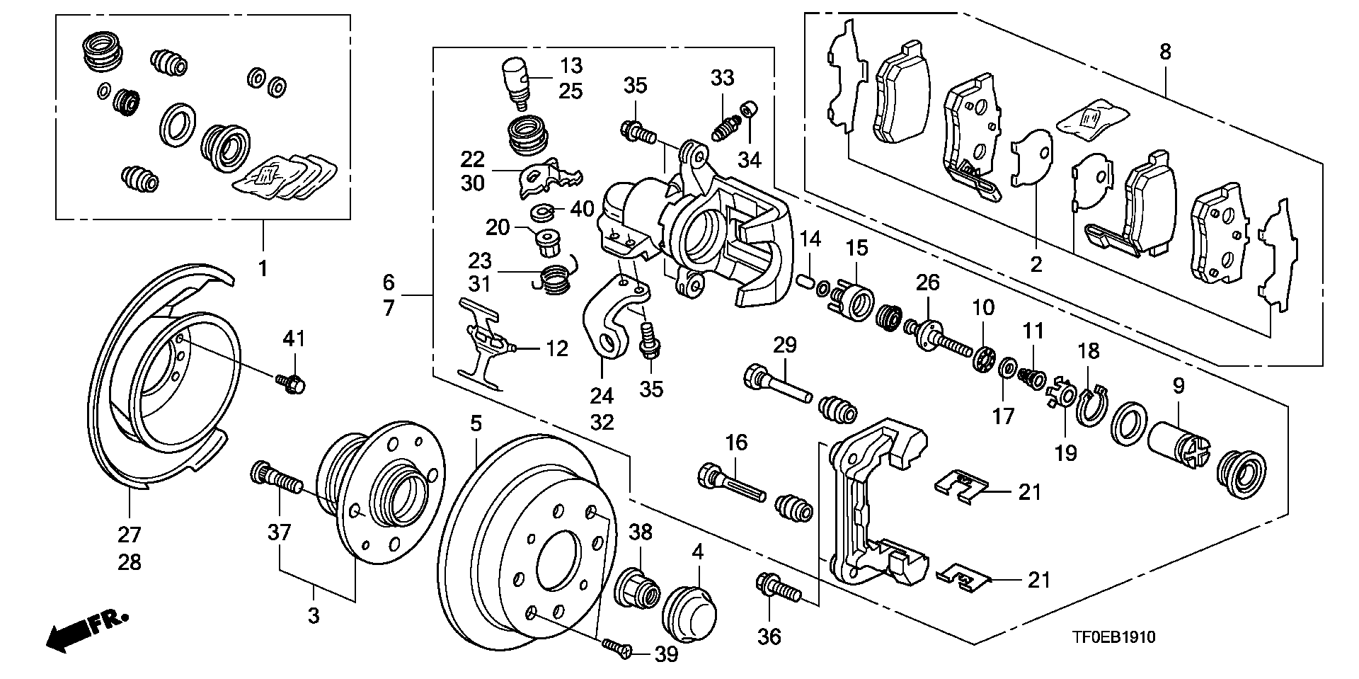 Honda 43022-TF0-G01 - Jarrupala, levyjarru inparts.fi