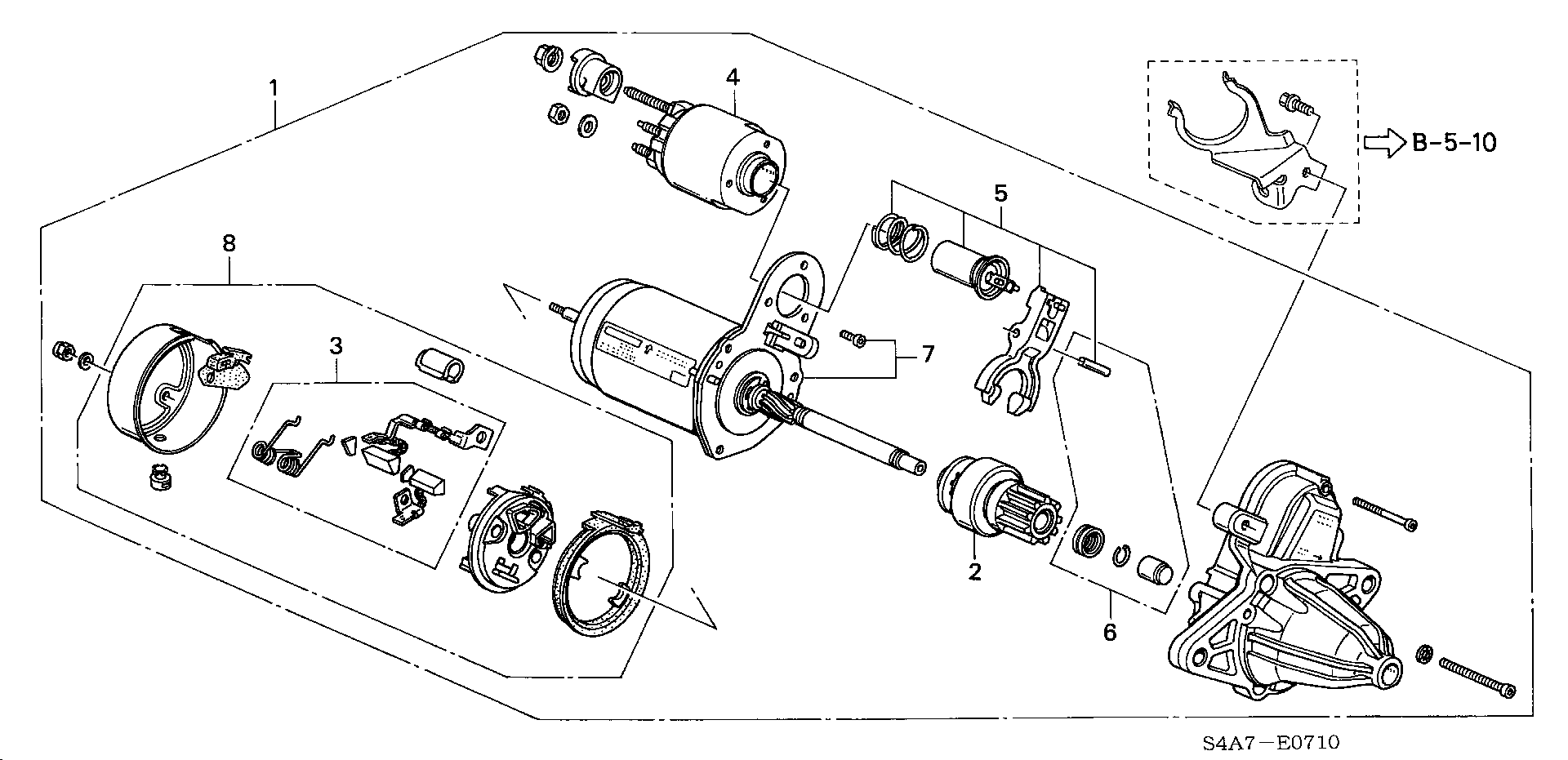 Honda 31 200-P1J-E03 - Käynnistinmoottori inparts.fi