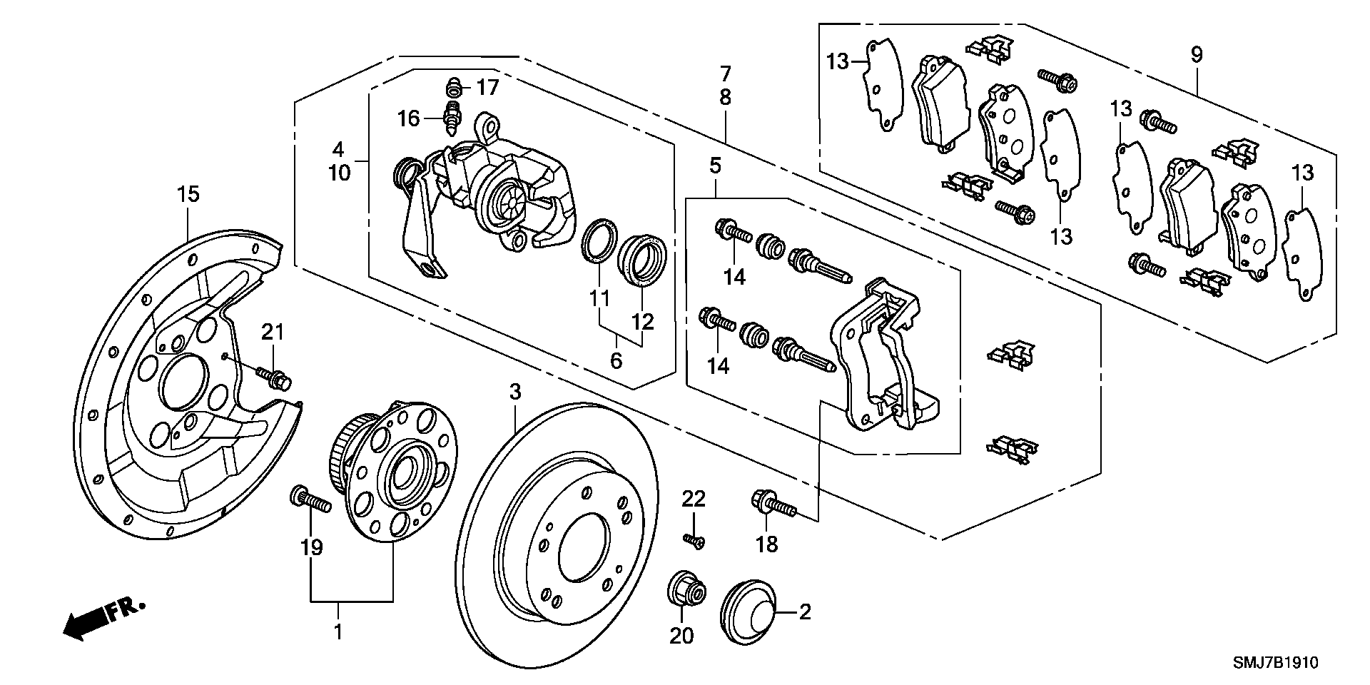 Honda 43022SMGE02 - Jarrupala, levyjarru inparts.fi