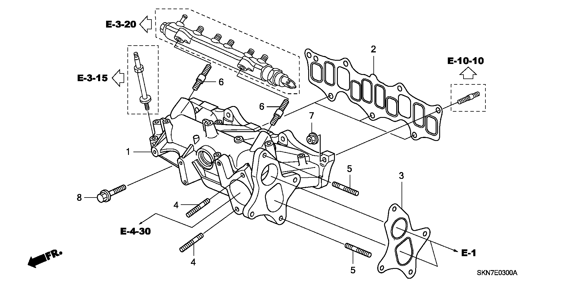 Honda 17105-RBD-E01 - Tiiviste, imusarja inparts.fi