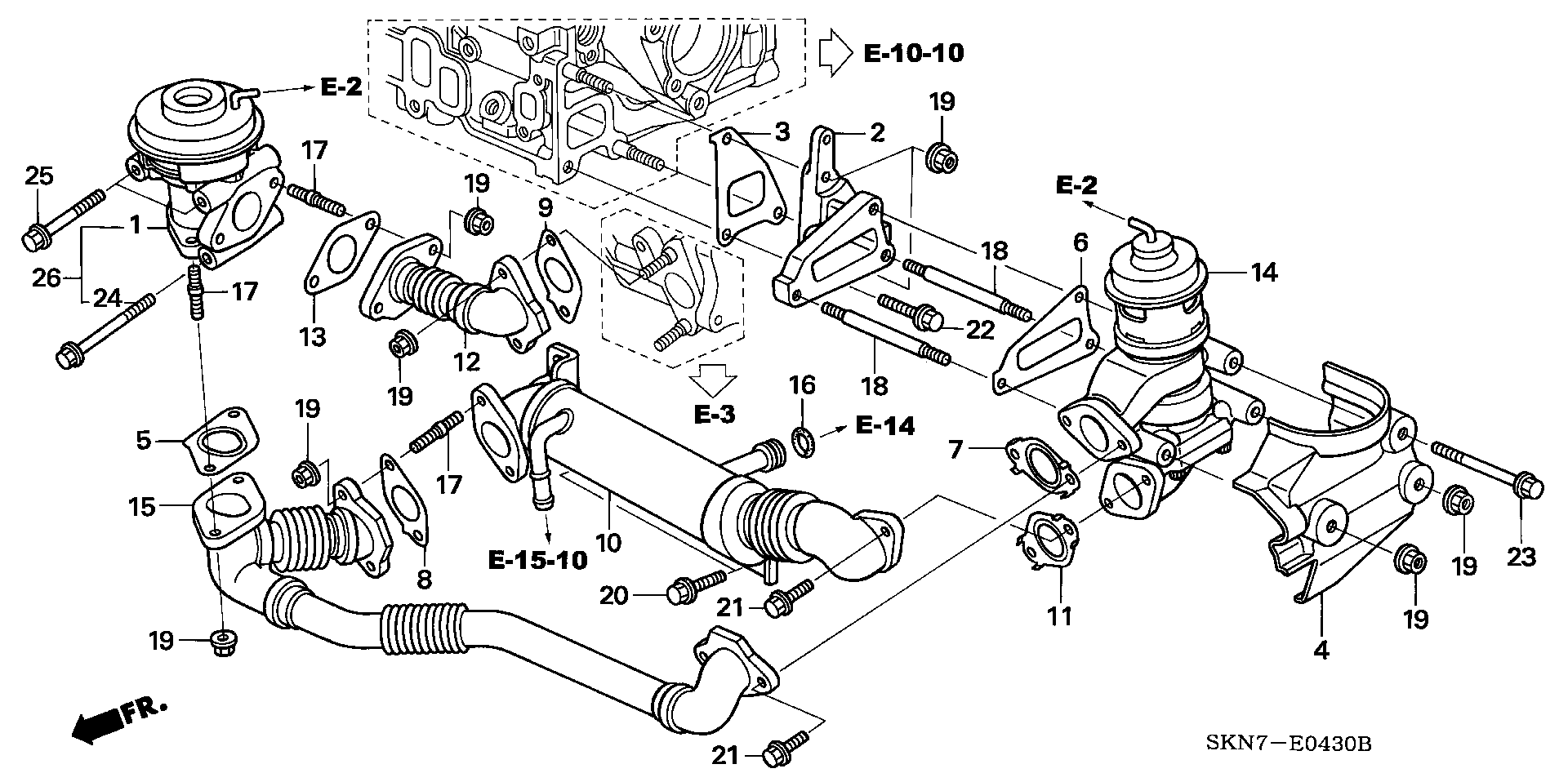 Honda 18715-RMA-E01 - Tiiviste, EGR-venttiili inparts.fi