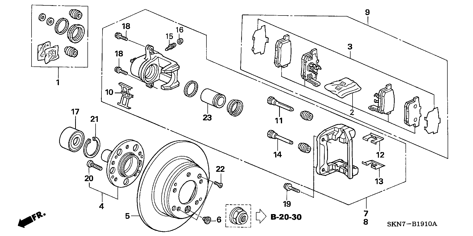 Honda 43018-S9A-E00 - Jarrusatula inparts.fi